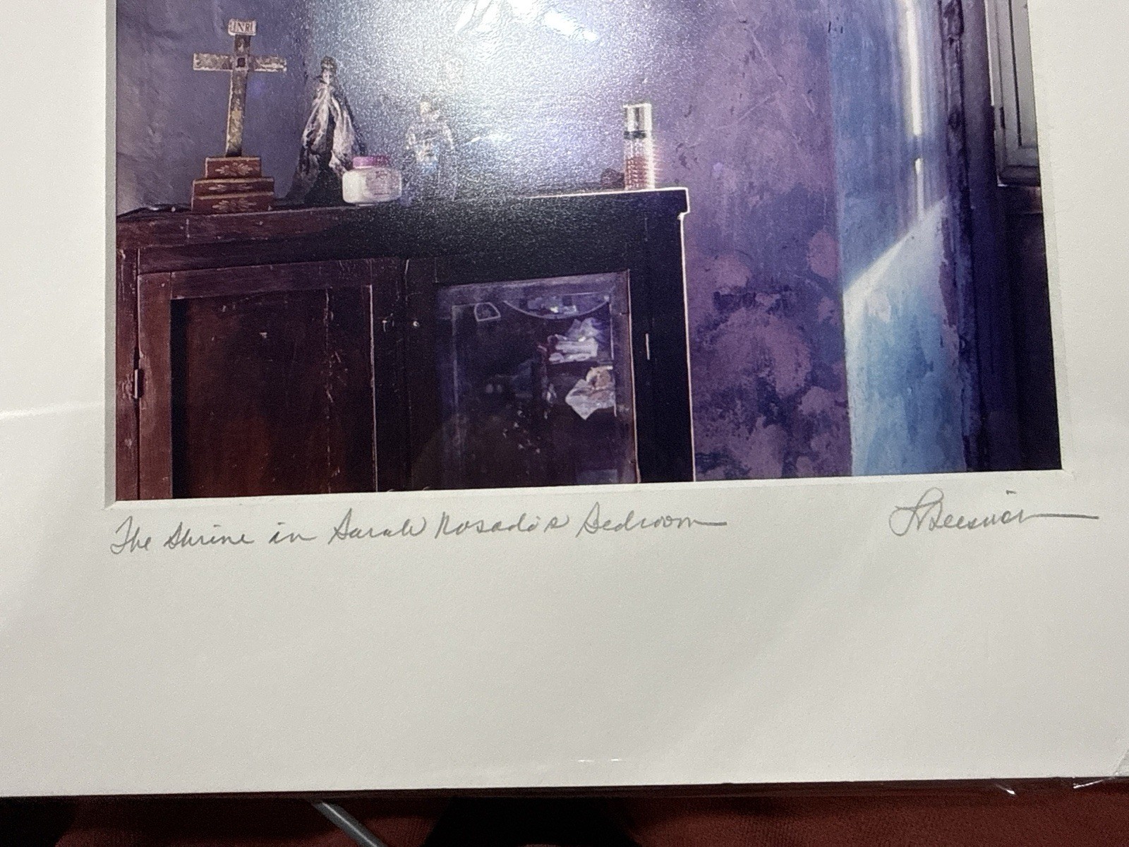 Signed Limited Edition Photograph “The Shrine in Sarah Rosado’s Bedroom”