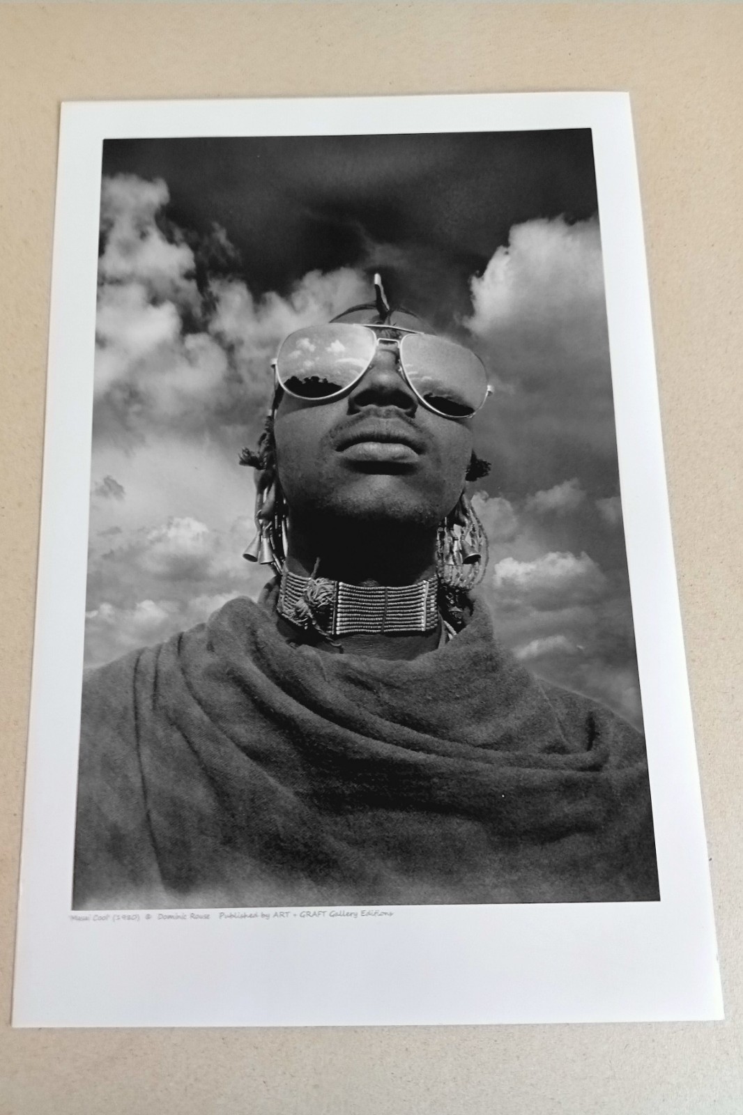 Fine Art Photography Signed Ltd Edition Print – MASAI Warrior Wearing Sunglasses
