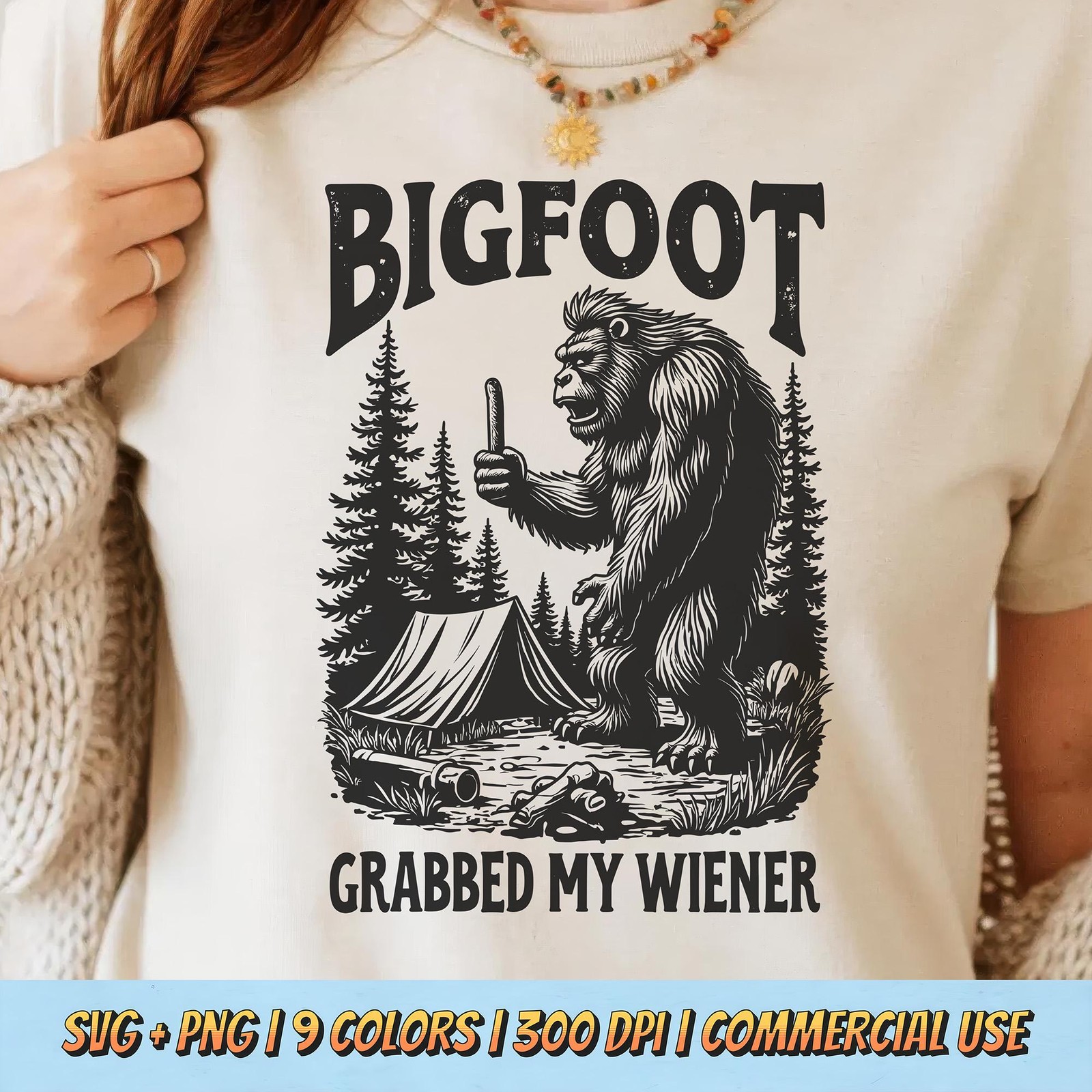 Bigfoot 250 Years of Freedom PNG Digital Download Printable PNG File