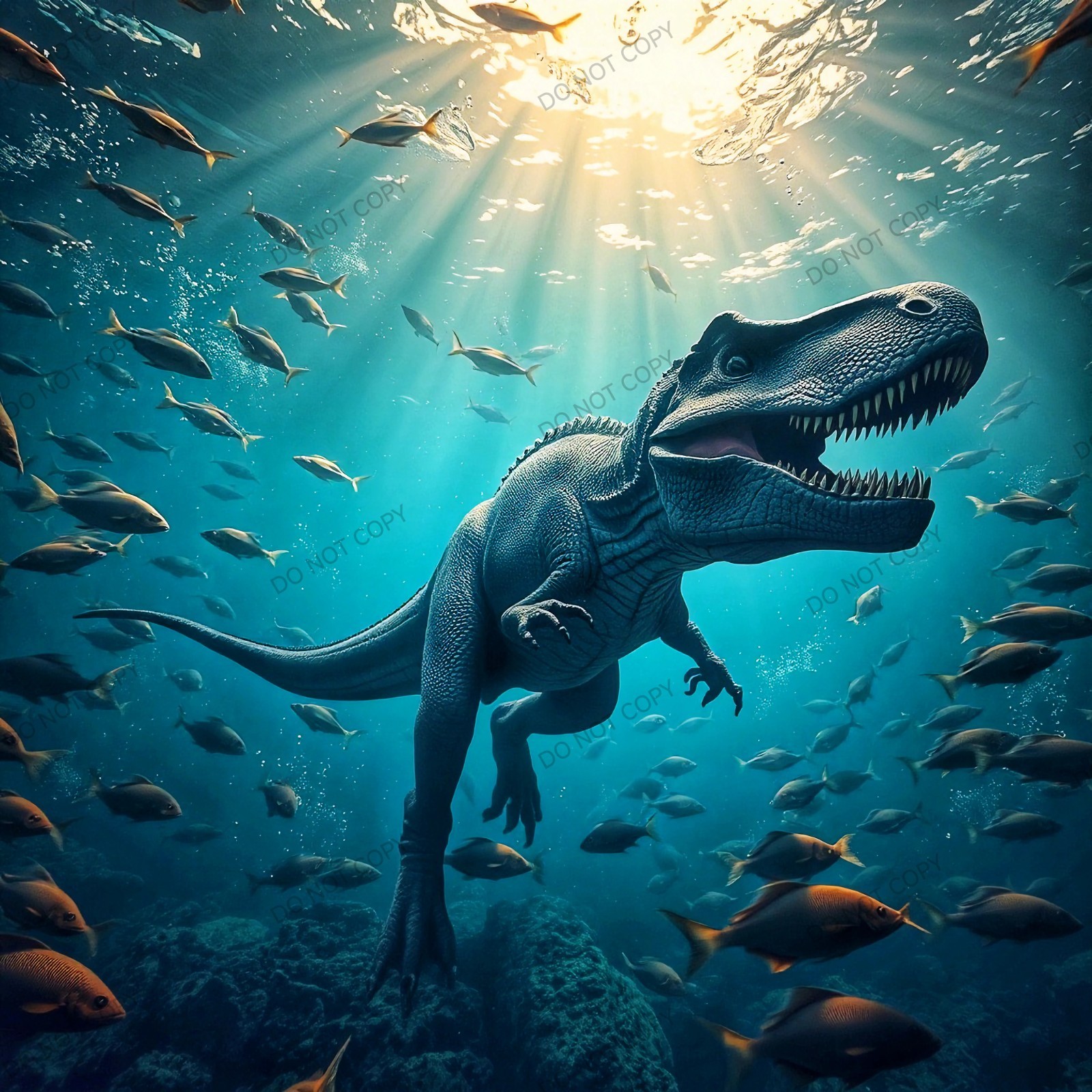 Digital Image Picture Photo Wallpaper Background Desktop Dinosaur 4 Print AI Art