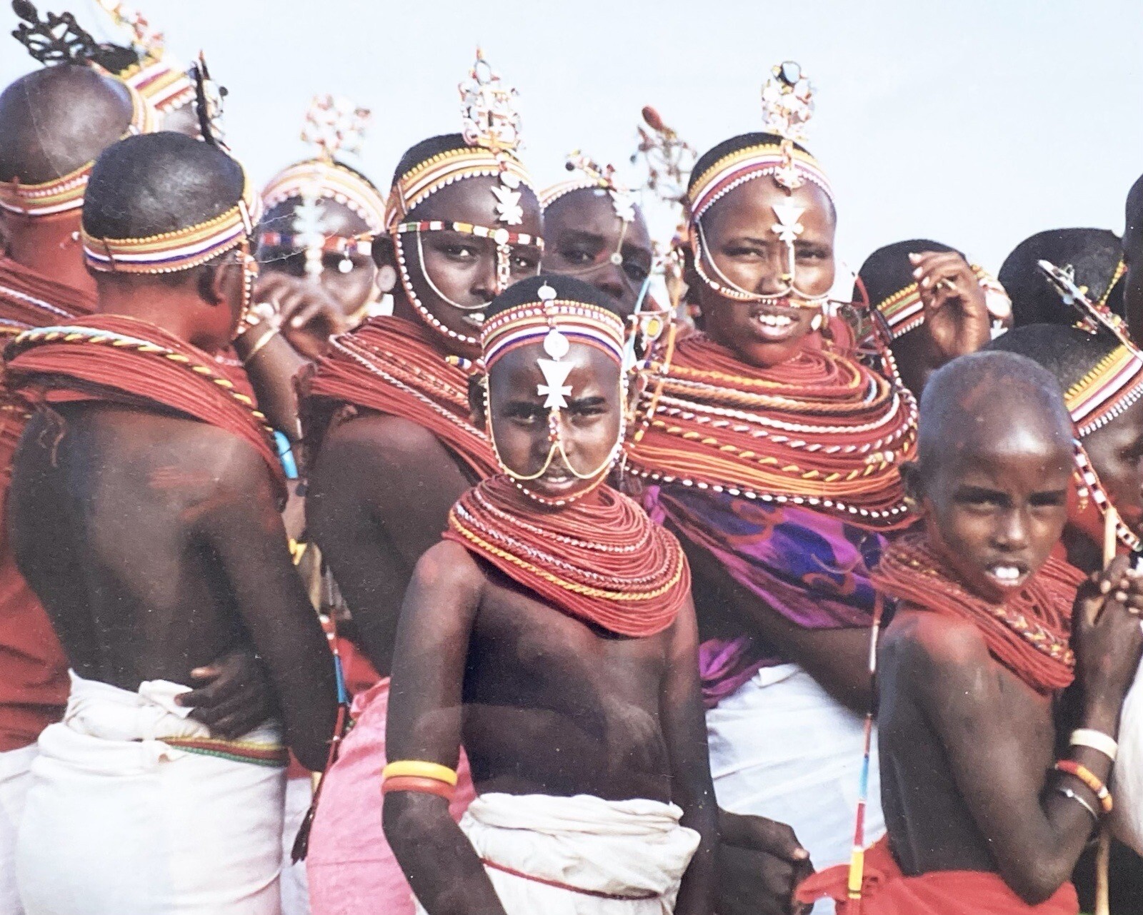 1990s “Samburu Tribe” Framed/Matted 6-Piece Split Original Photography 37” Kenya