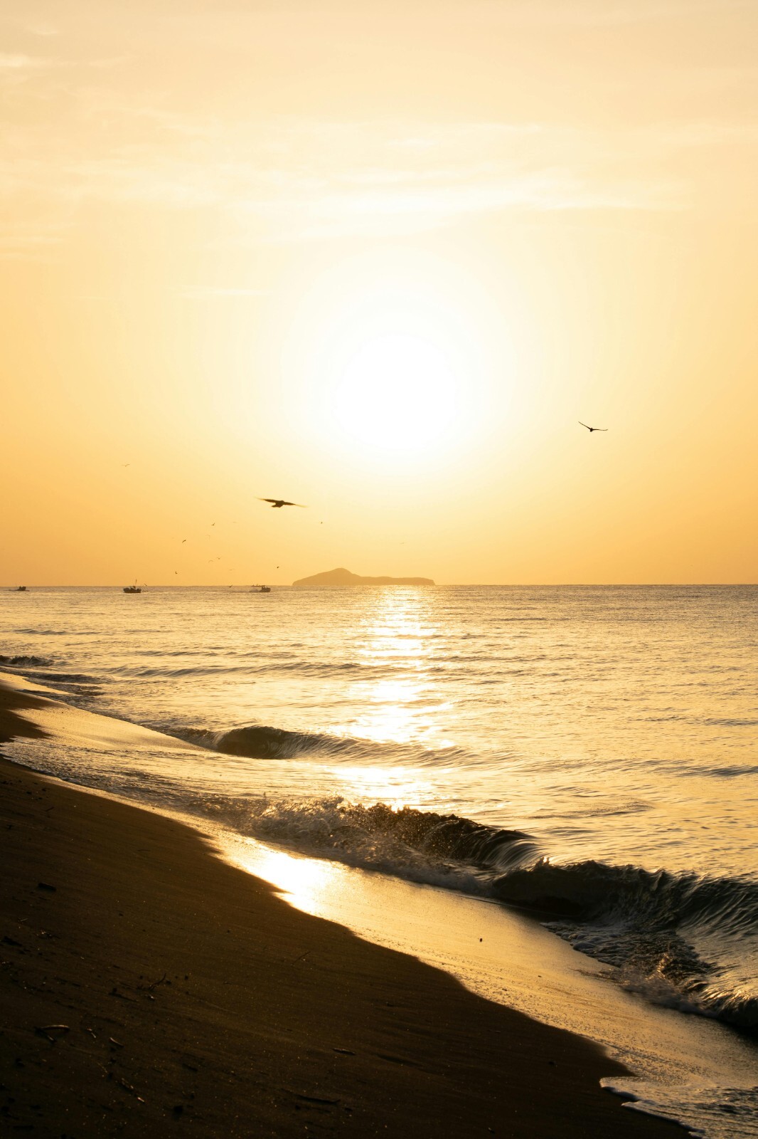 Digital Image Picture Photo Pic Wallpaper Serene Baltic Sea Sunset Waves 9175
