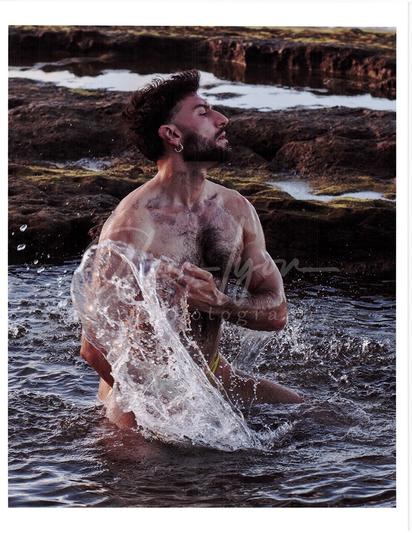 11 X 8.5 Alan Lyon Original Male Photo gay interest (11) Alex splash