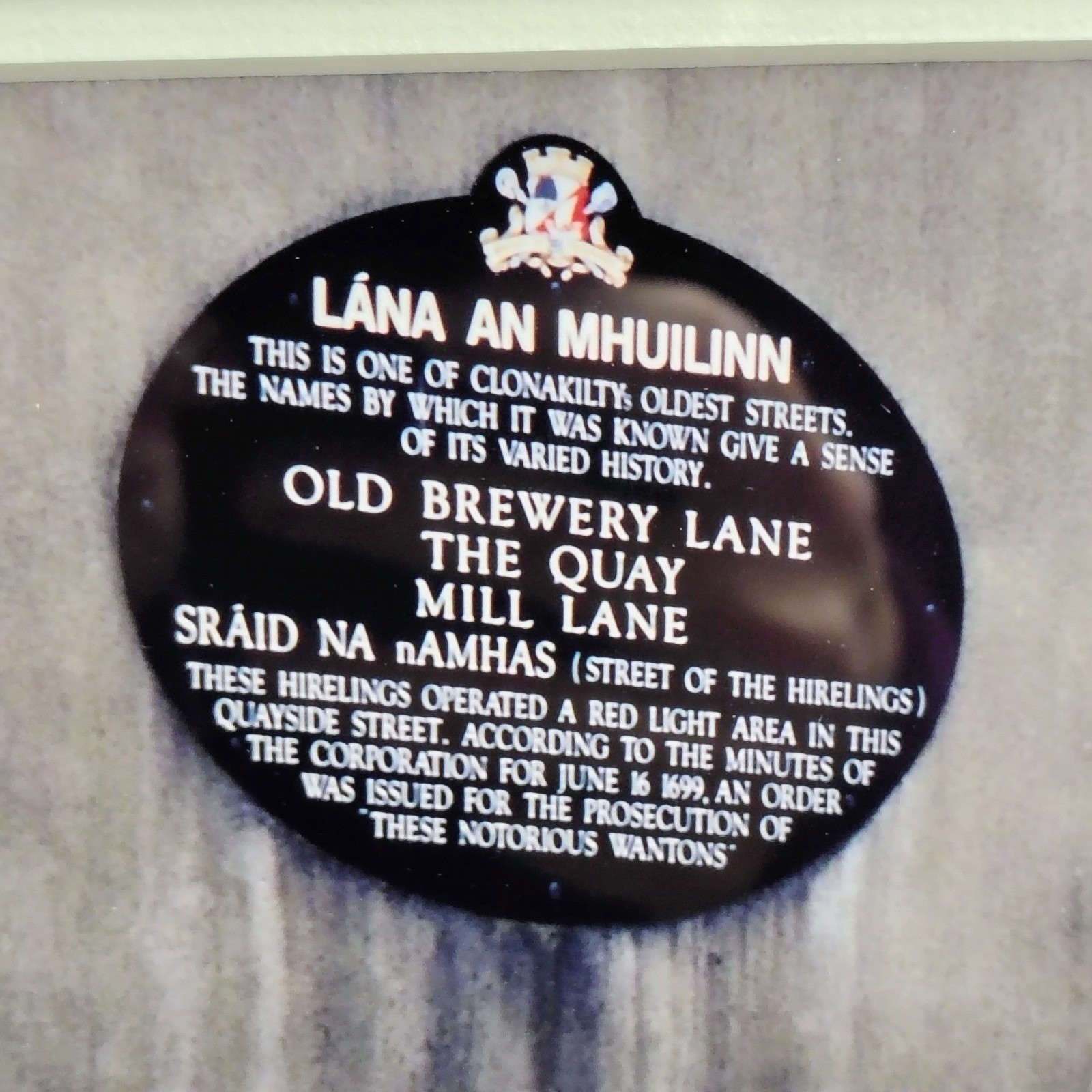 Old Brewery Lane Clonakilty Framed Robert Barab Signed Limited Edition irish