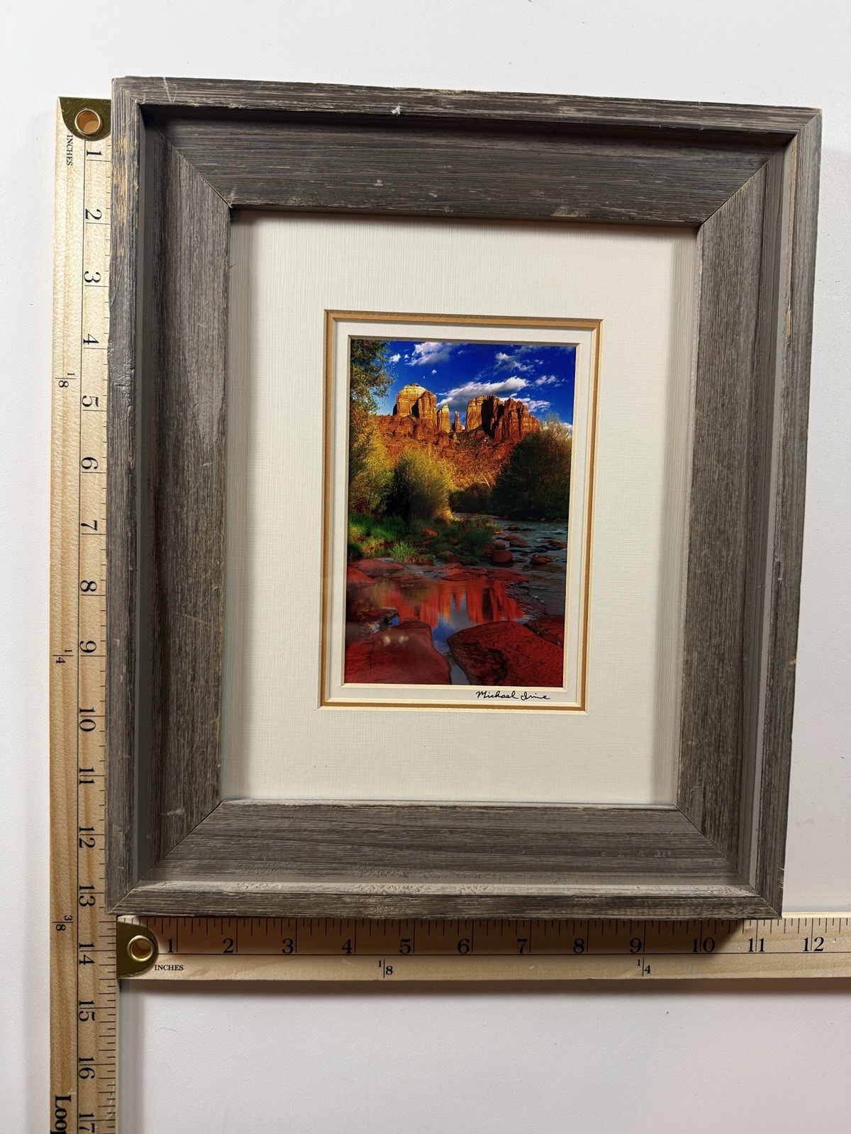 Signed Michael Irvine Photograph “Spring Glow” Framed – Sedona, Arizona
