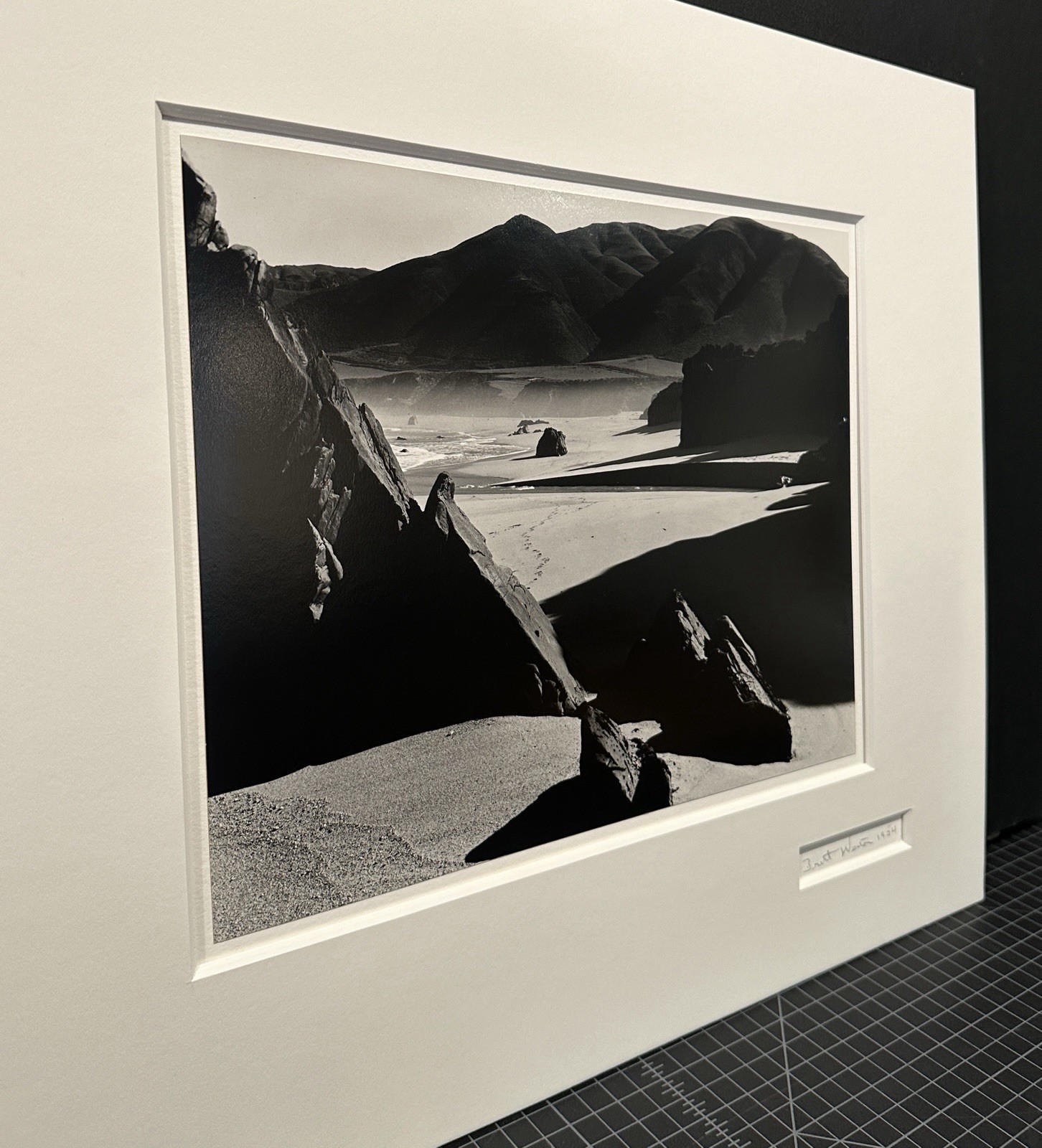 Brett Weston “Garrapata Beach 1954” Original Signed Silver Gelatin Print 11”x14”