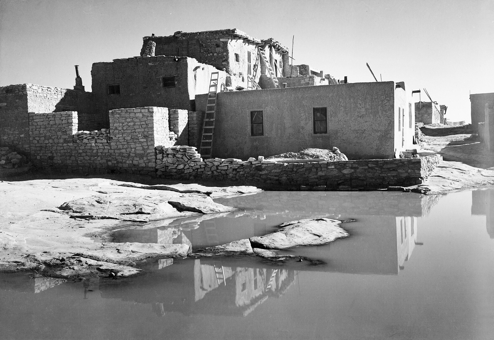 ACOMA PUEBLO, NEW MEXICO Ansel Adams Fine Art Giclee Reproduction 17×24