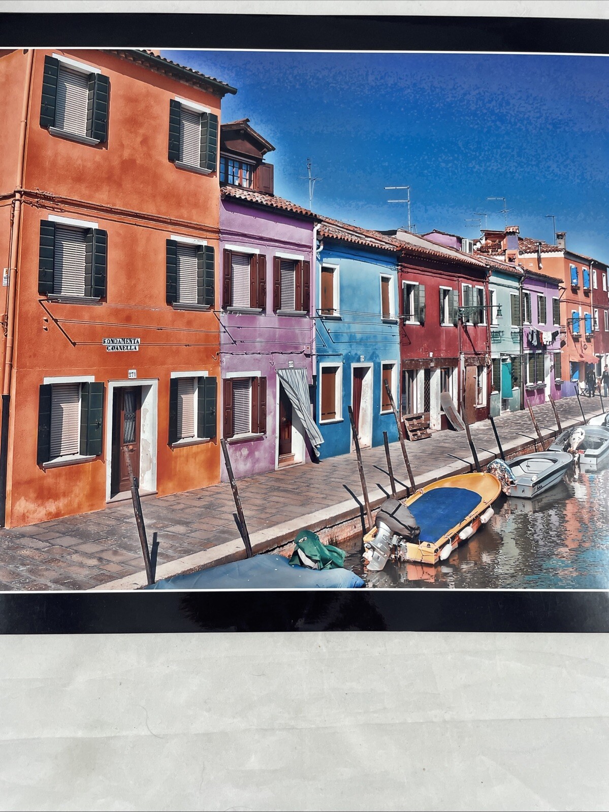 Burano Italy, venice 16X12 europe canal cityscape colorful