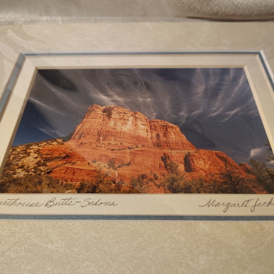 Courthouse Butte Sedona Arizona Matted Original Photo-Margaret L. Jackson signed