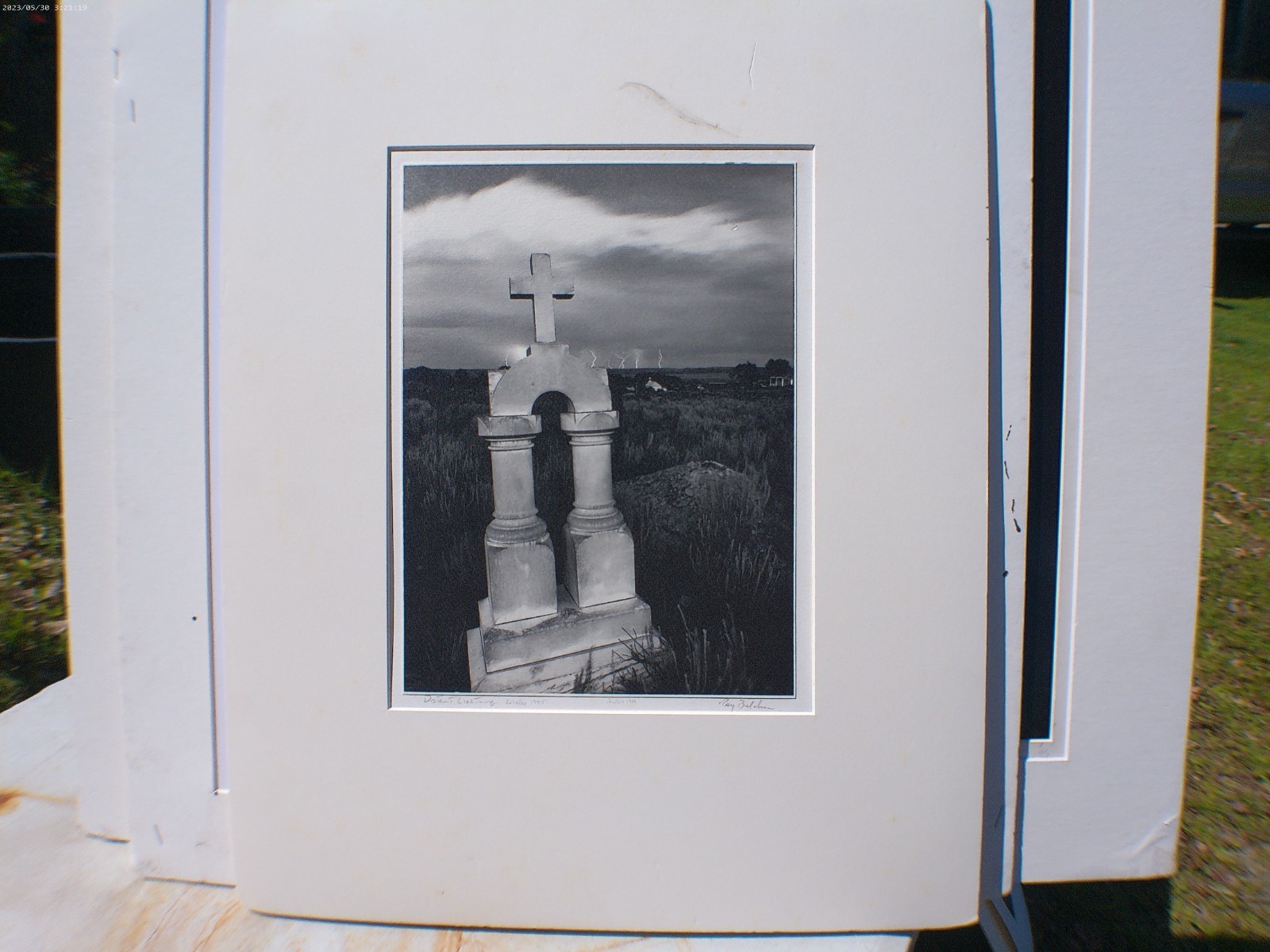 “Distance Lighting” RAY BELCHER, Silver Gelatin Print , Galisteo New Mexico