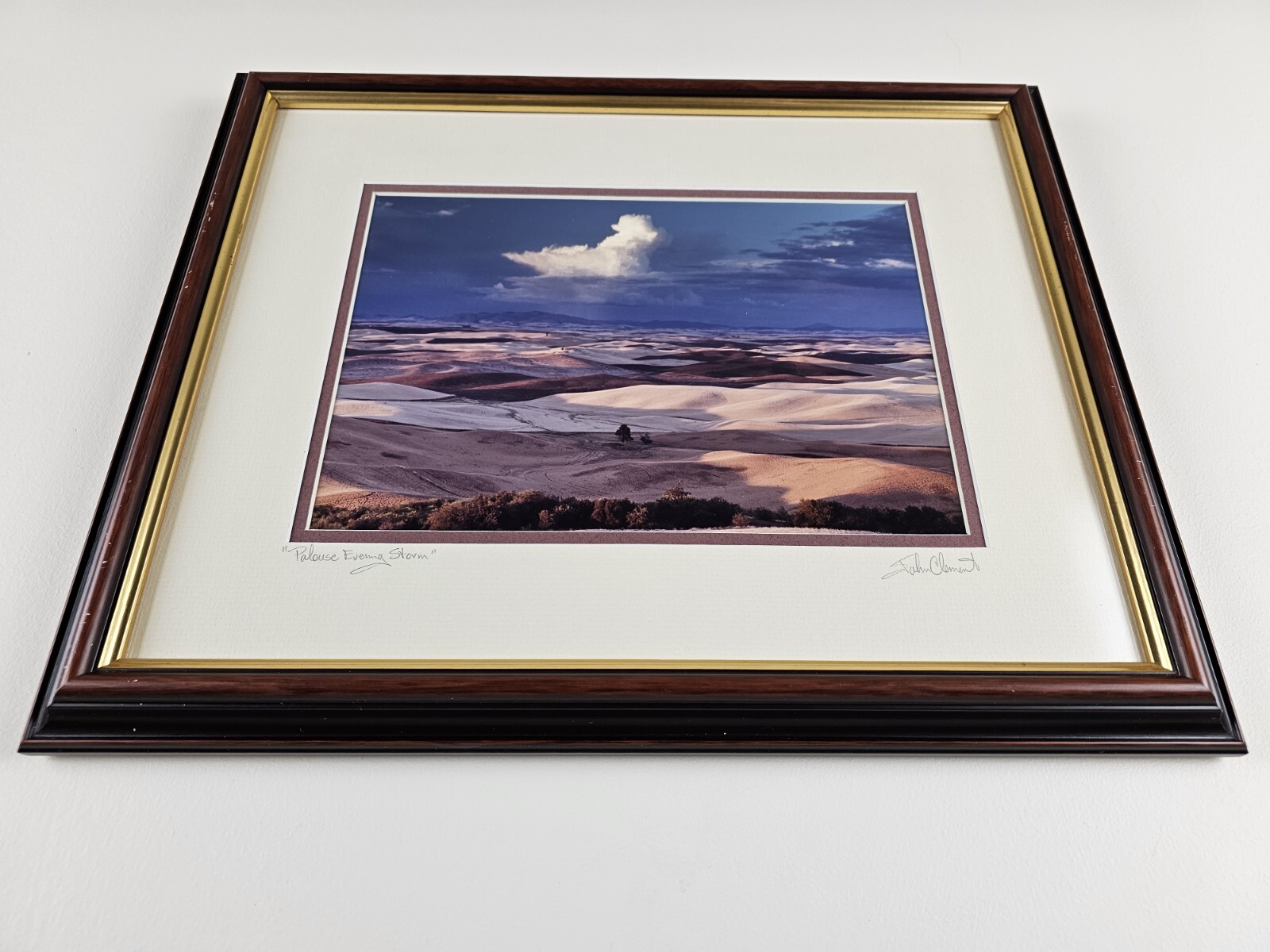 ART – Original Signed John Clement 35mm Photograph 16×13 Framed Modern Landscape