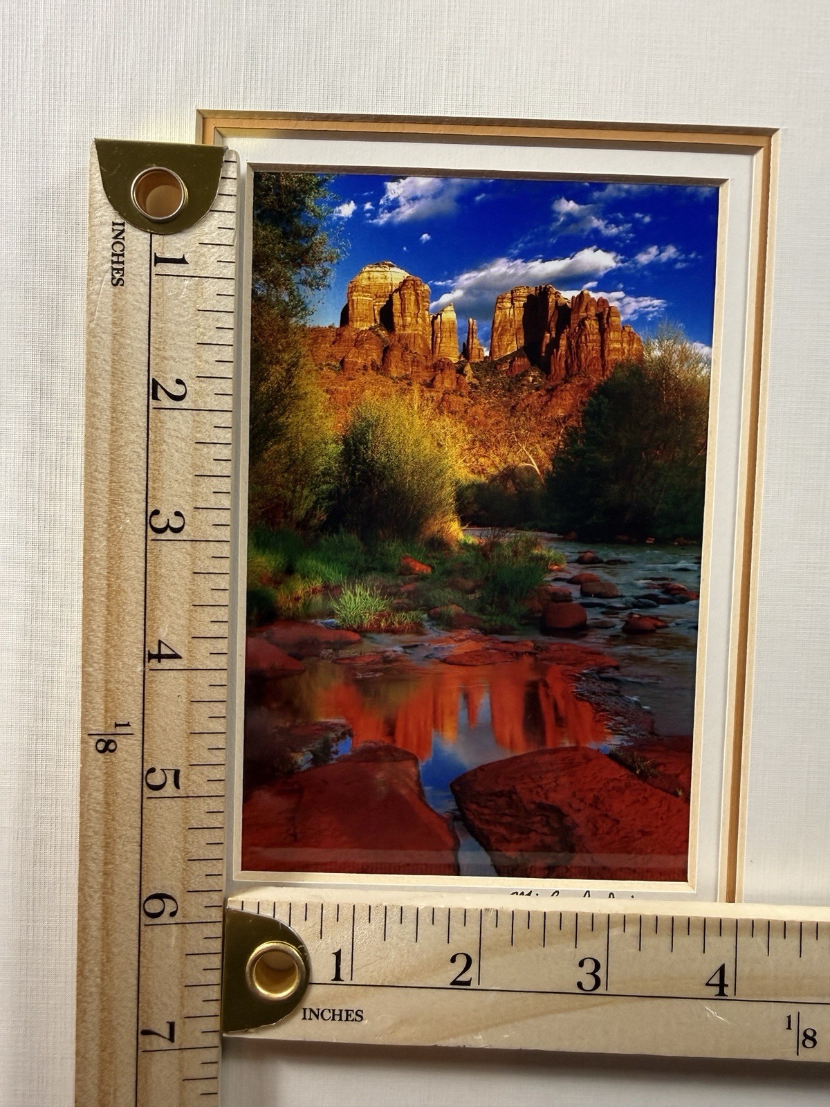 Signed Michael Irvine Photograph “Spring Glow” Framed – Sedona, Arizona