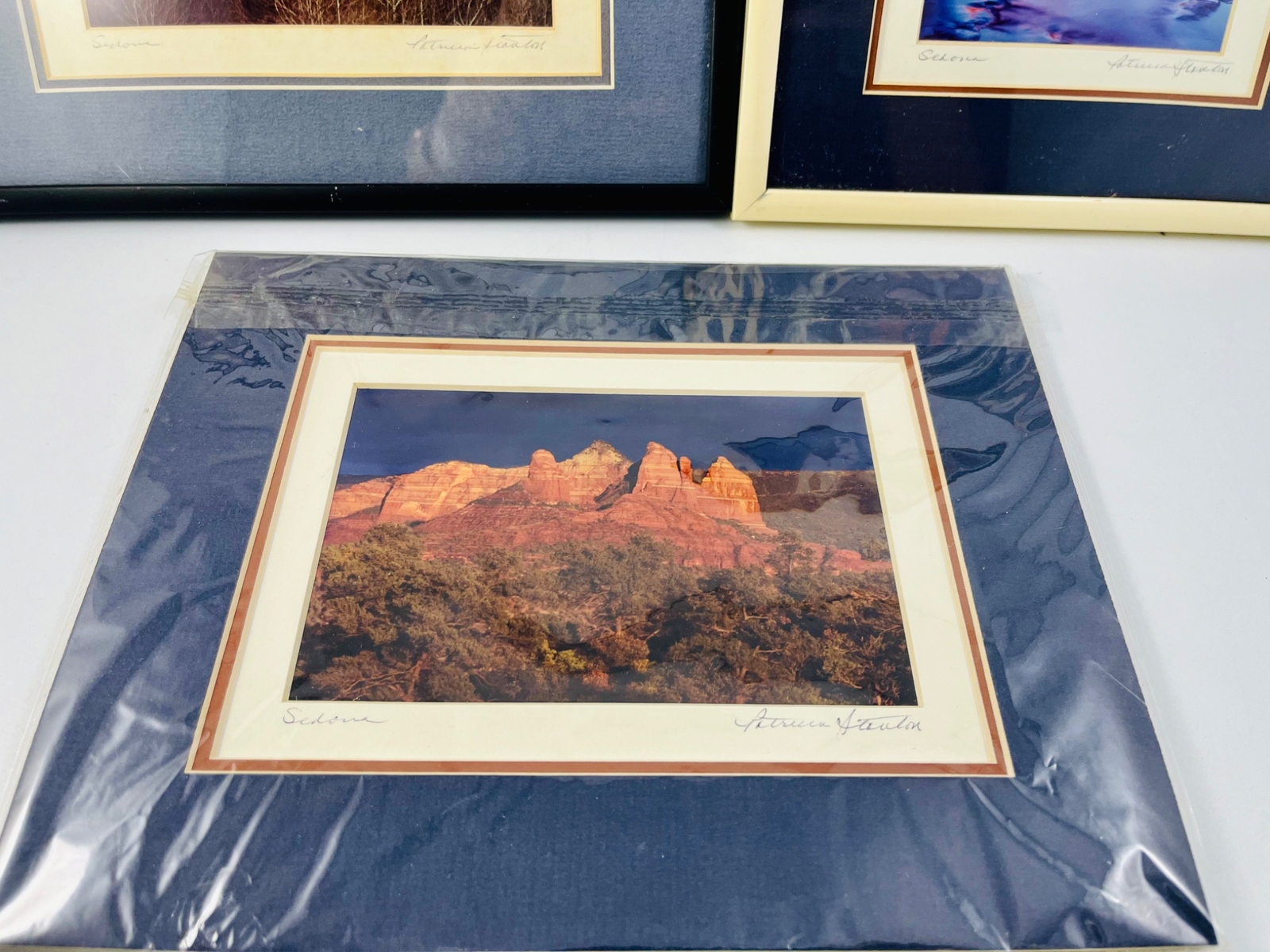 Vintage Set of 3 Patricia Stanton Sedona Photographs 2 Framed Wall Art