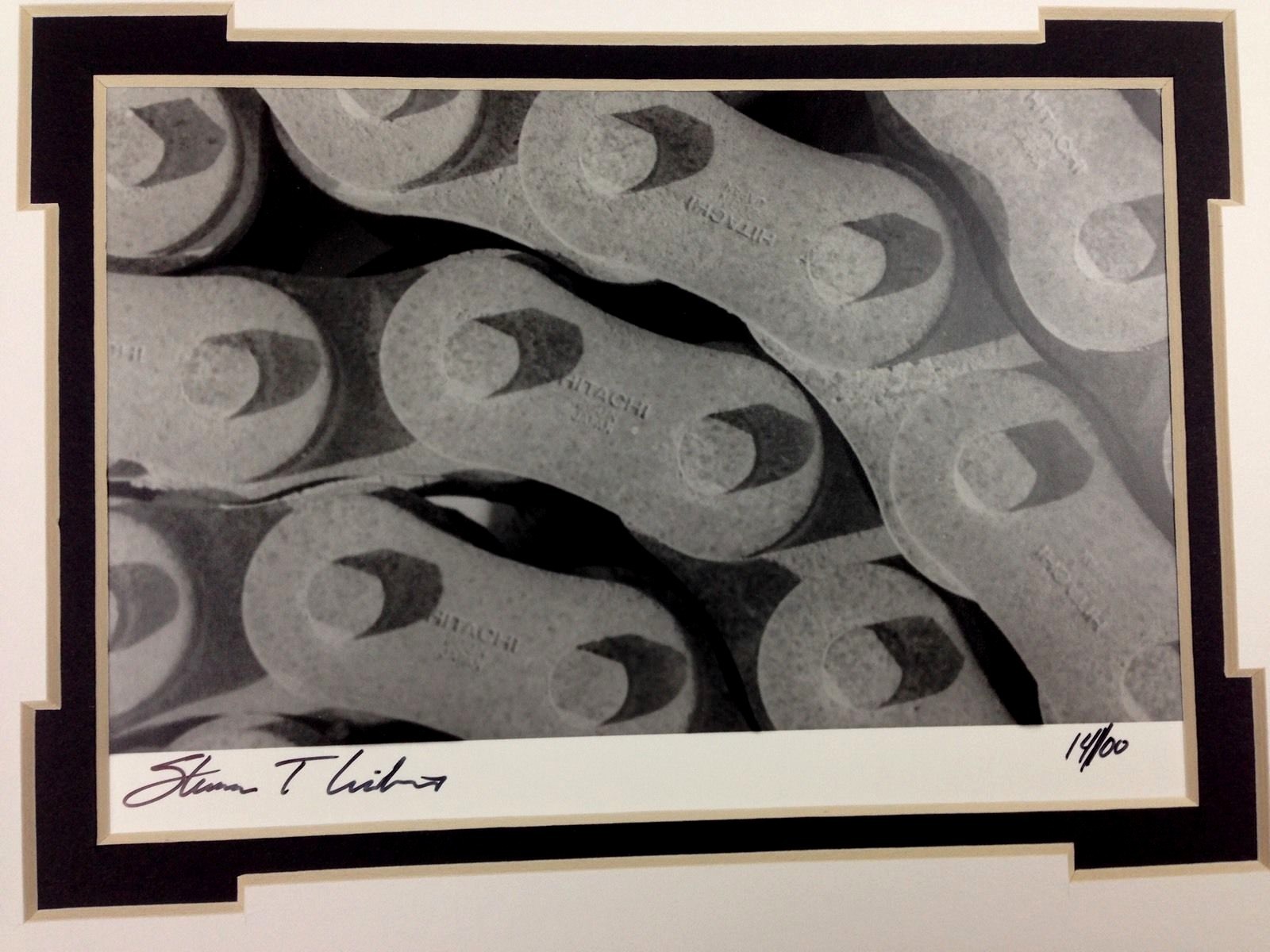 Black & White Photo Abstract Links Matted Numbered Signed Art Photography
