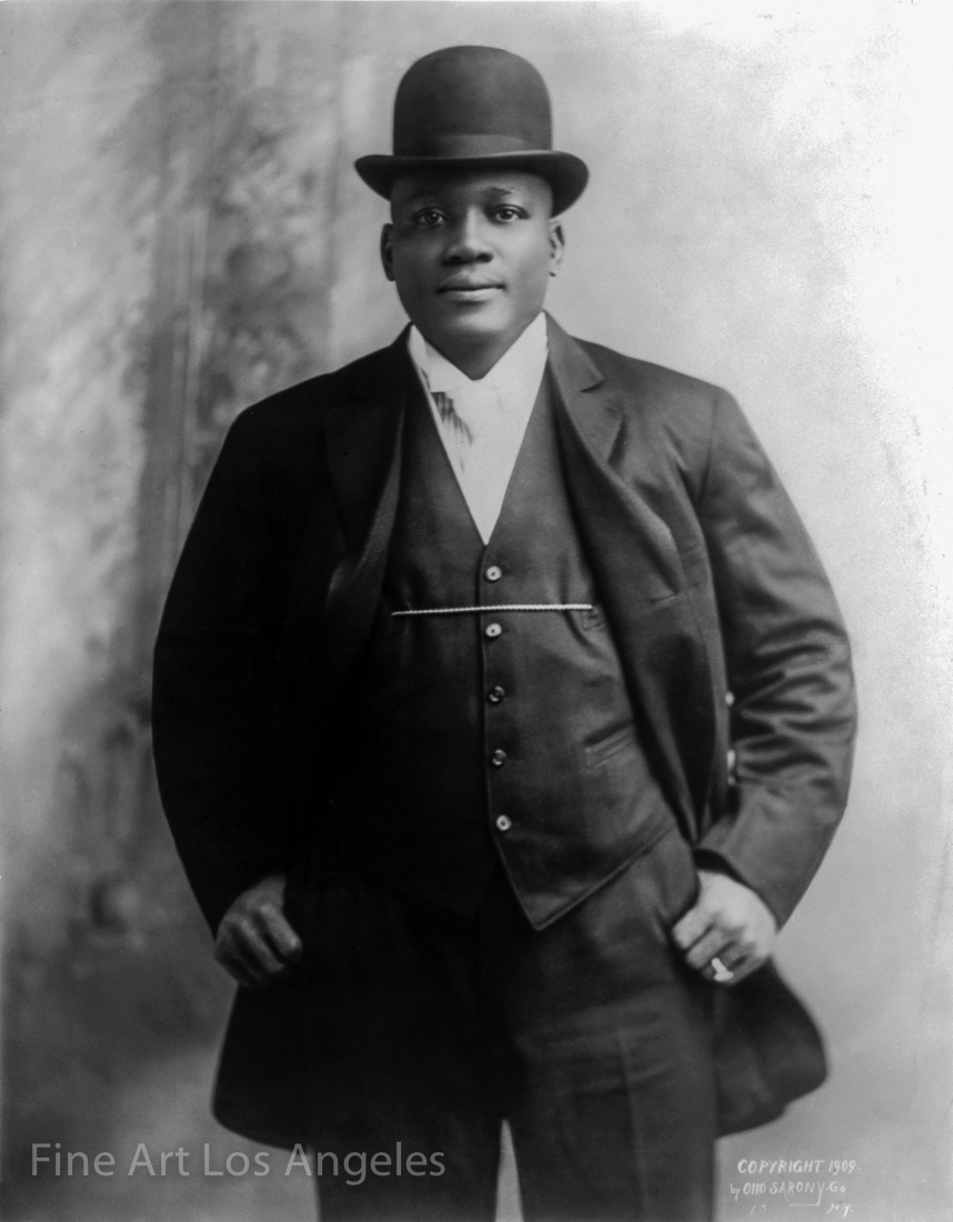 Otto Sarony Photo, boxer Jack Johnson, 1909