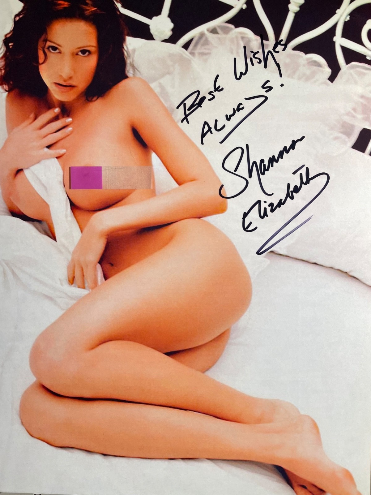 shannon elizabeth signed photo