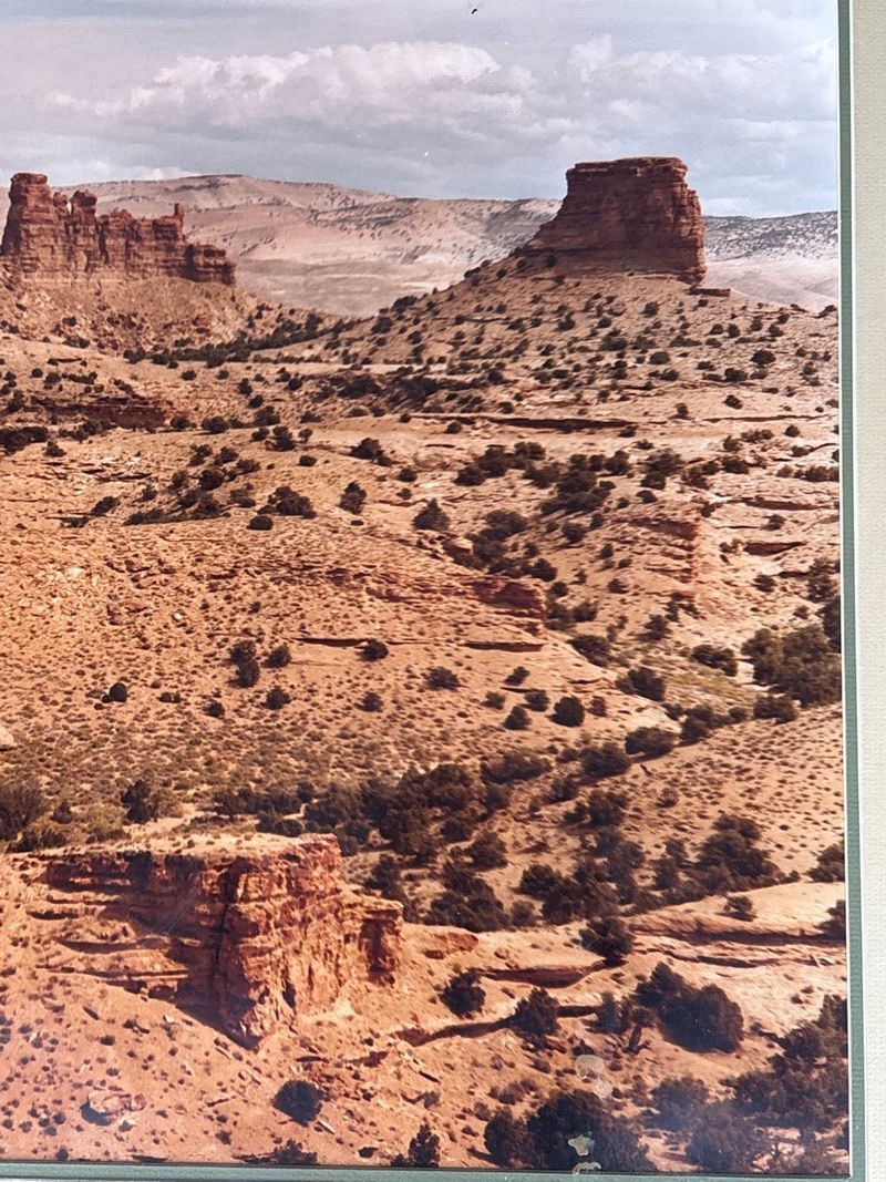 Arizona Desert Landscape Framed Wall Art Southwest Canyon Poster 32×28