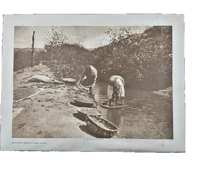 Photography WASHING WHEAT Plate 594 Collectable