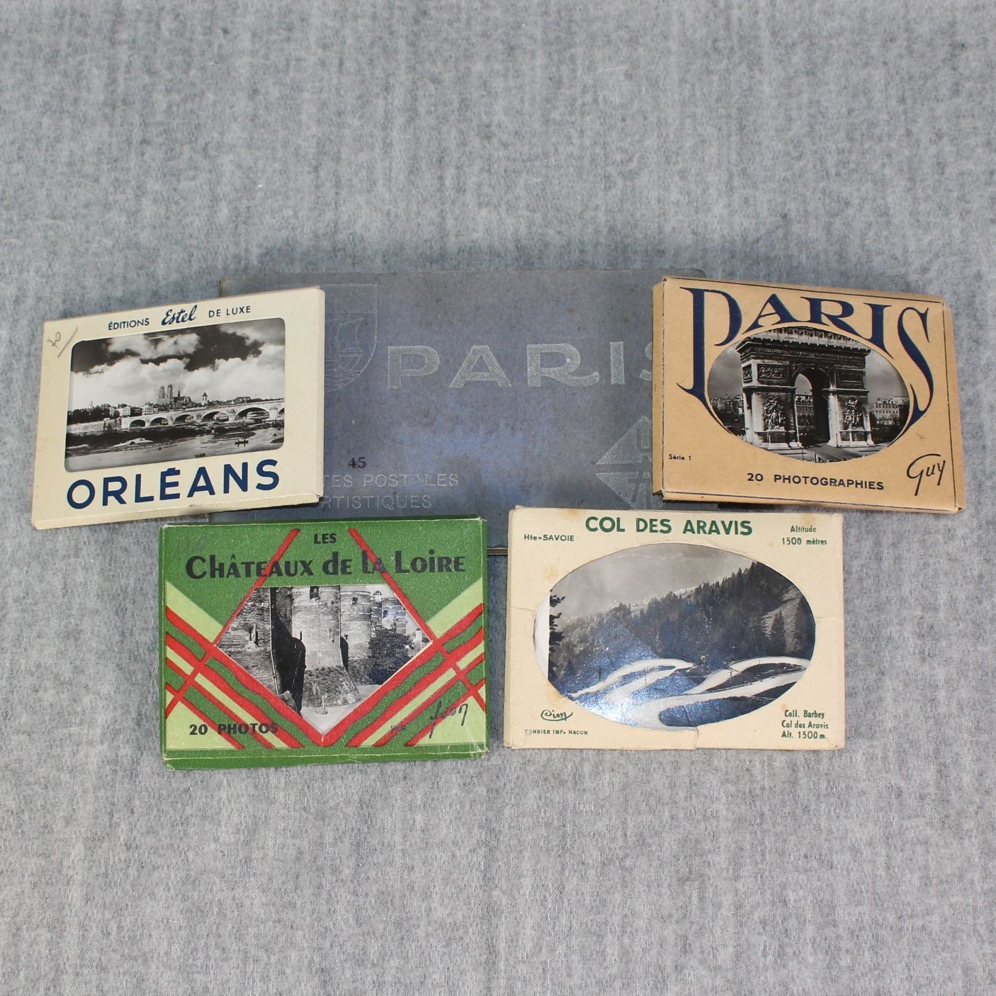 PARIS VINTAGE PHOTOGRAPHS Souvenir Photo Booklet Travel Postcard 1950s Mixed Lot
