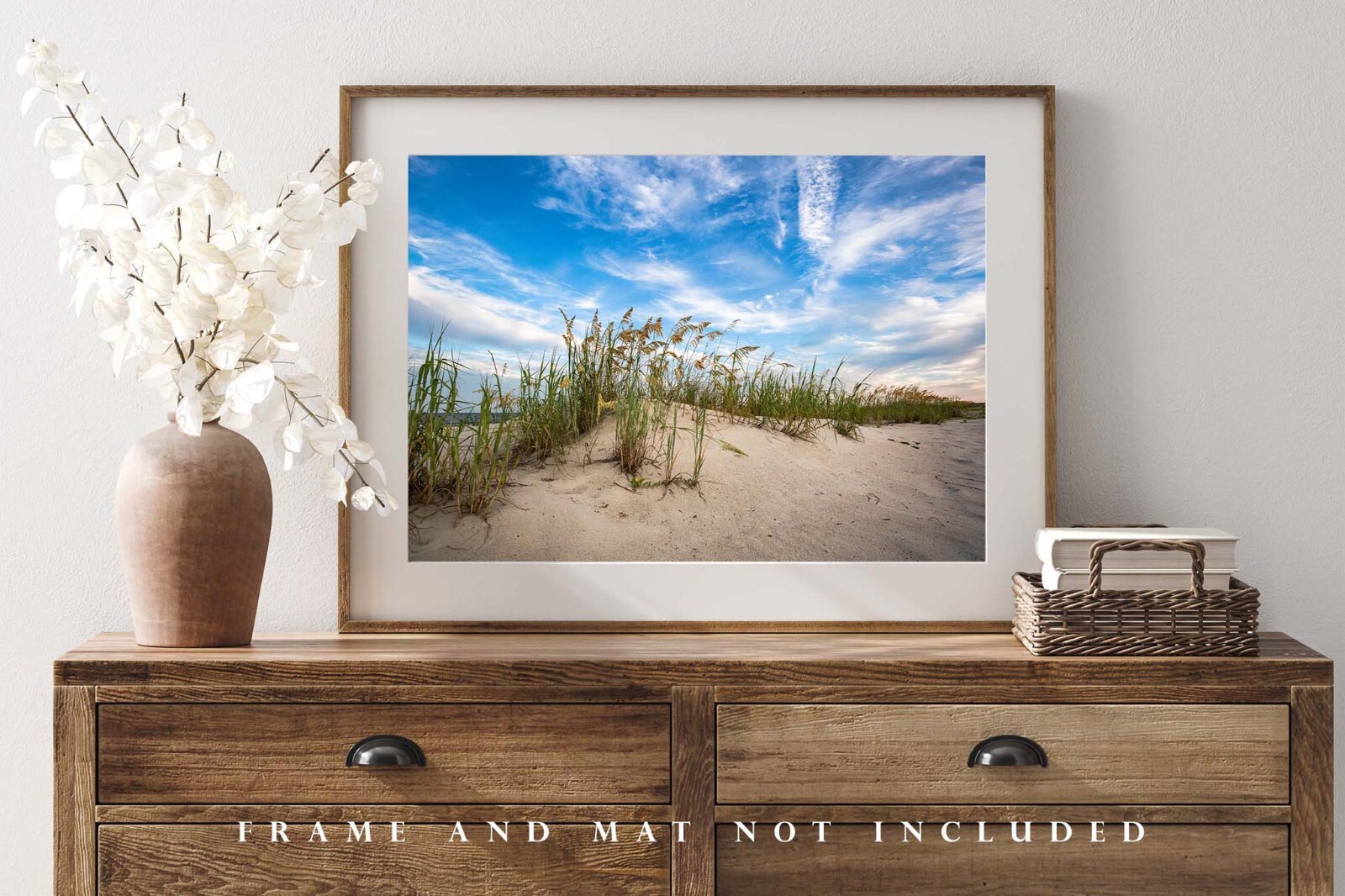 Coastal Photography Print – Picture of Sand Dunes and Sea Oats in South Carolina