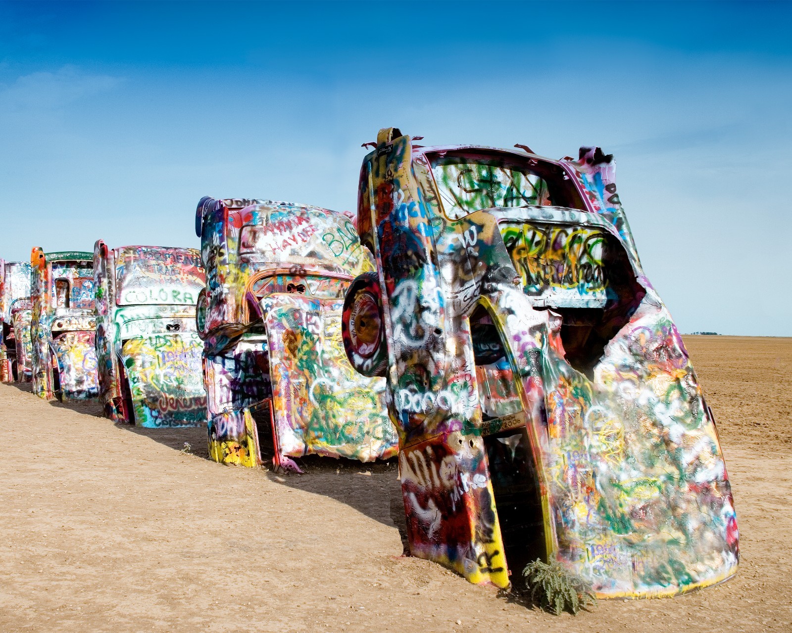 Cadillac Ant Farm cars in Amarillo, Texas 8″x10″ Photograph Print 8×10