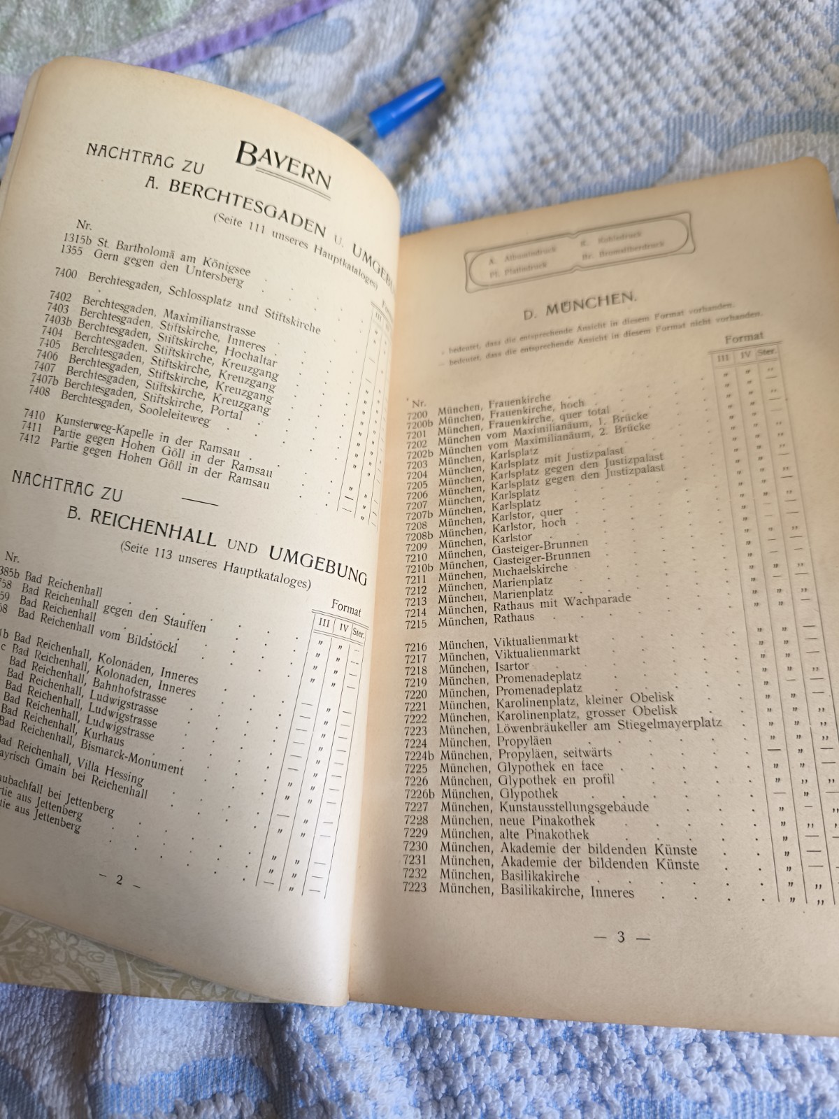 Stereoscopy catalogue Wuerthle & Sohn Salzburg aristophot data collection 1903