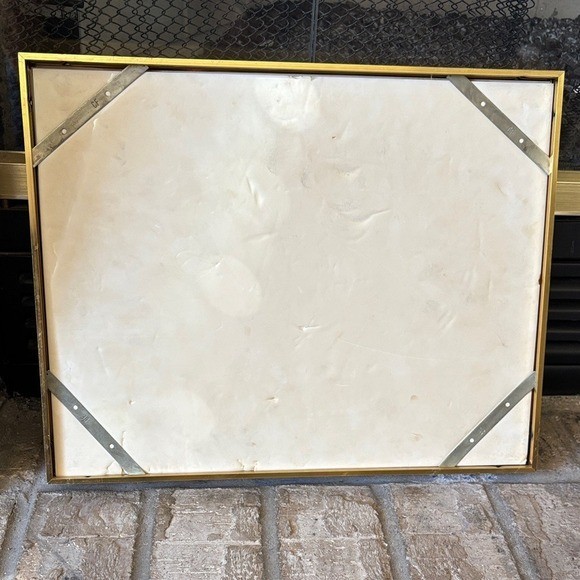 Vintage Framed Abstract Water Art Photography Print w/Gold Frame 11.5″ by 15.5″