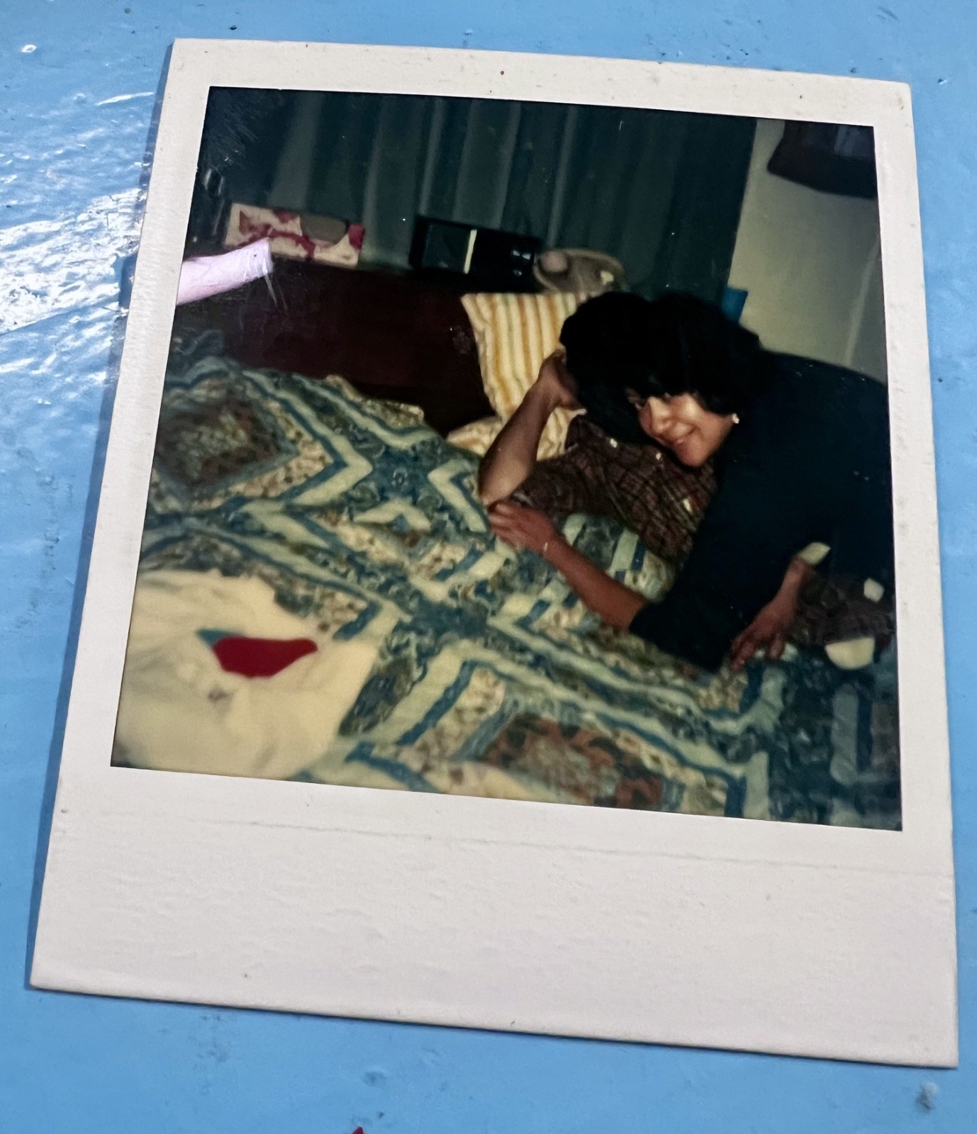 Polaroid Photo Vintage ” She Turns aBoy into a Man ” Urban Photography 1988