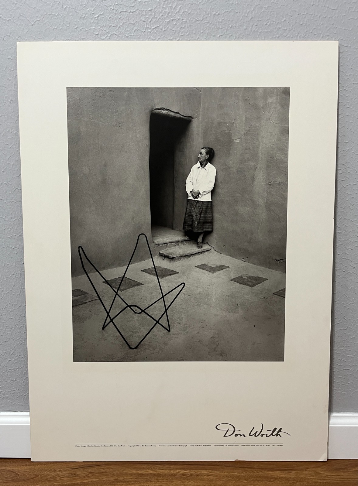 GEORGIA O’ KEEFFE Abiquiu New Mexico Don Worth Reproduction Lithograph Signed