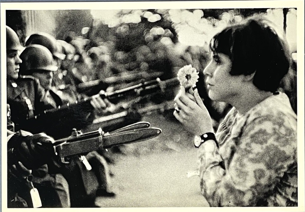 Marc Riboud (1923-2016) ICP Photo Print Card 4×6” Pentagon March Protest 1967