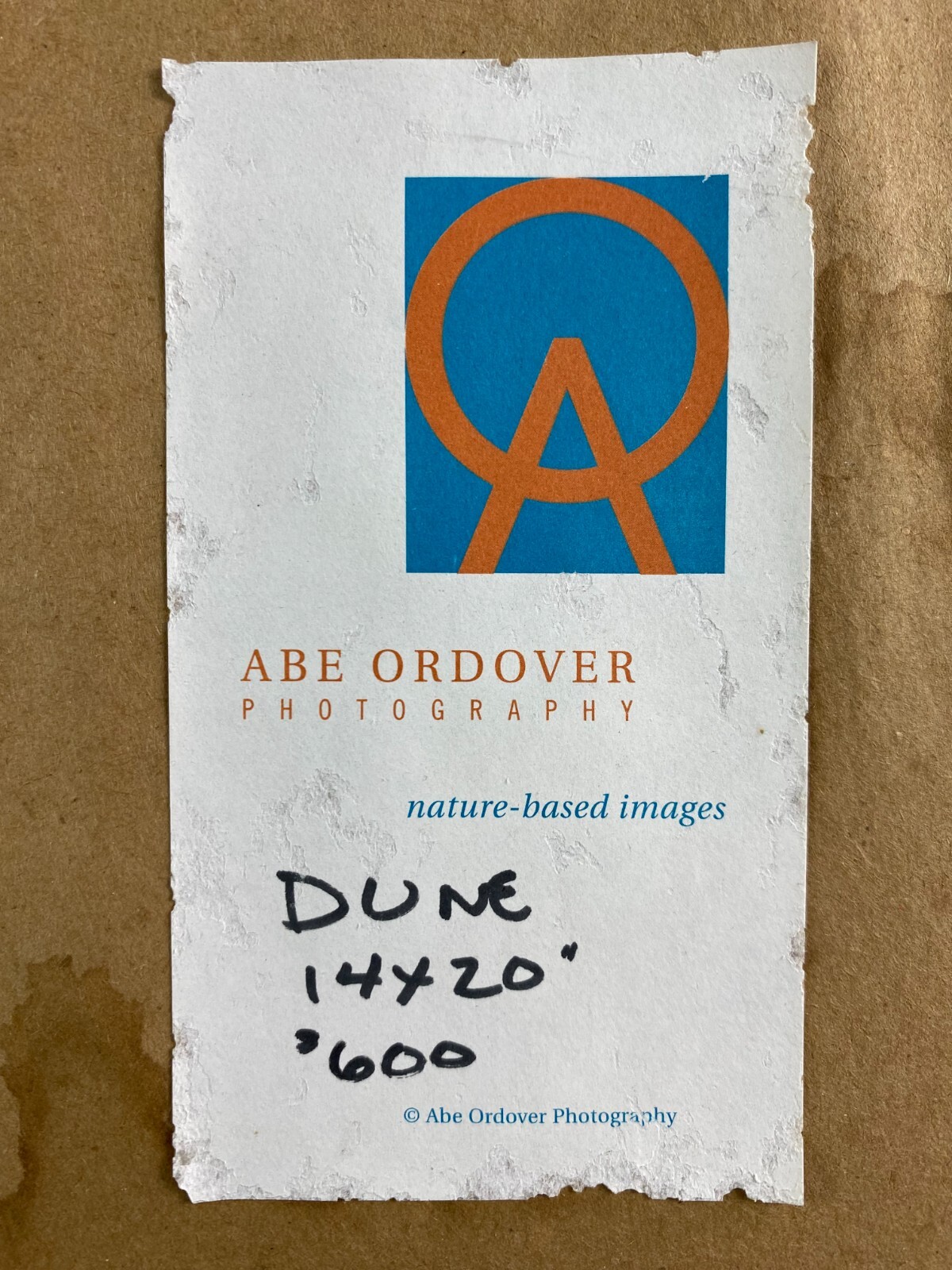 Abe Ordover – Psychedelic Desert Dune Framed Signed Art Photograph 14″ x 20″