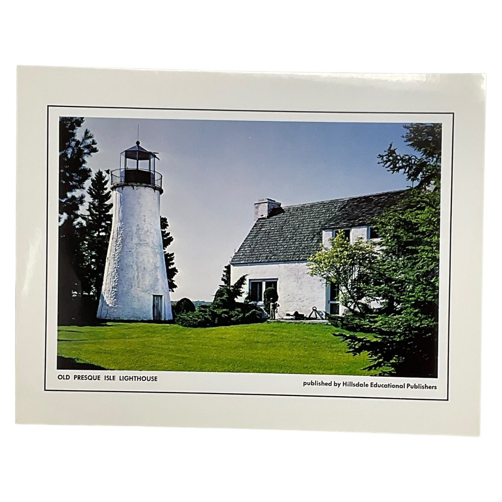 Old Presque Isle Lighthouse Print Hillsdale Publishers Michigan