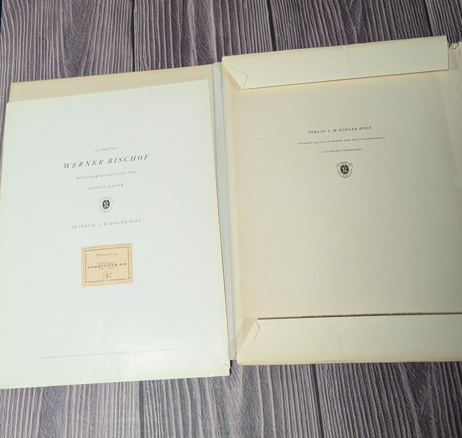 Werner Bischof – Portfolio of 24 Black & White Photographs – Scarce