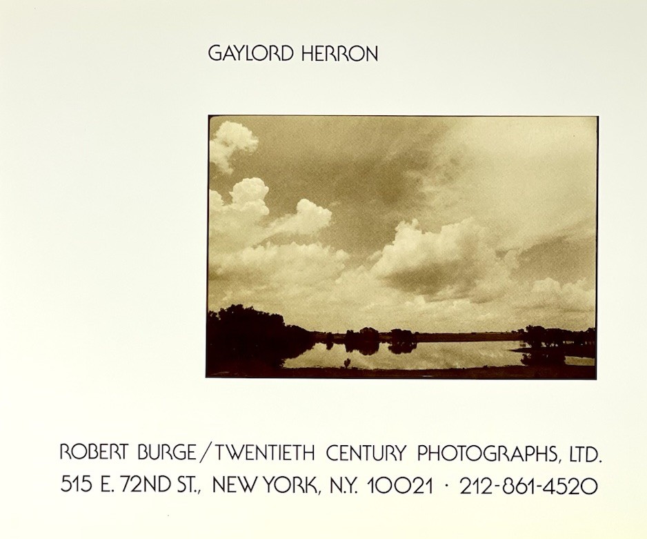 Gaylord Oscar Herron (1942-2022) Art Photo Announcement Card
