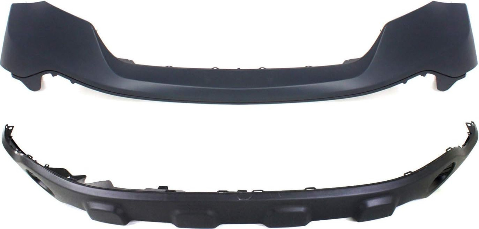Front Bumper Cover SET for Honda CR-V 2007-2009, Primed Upper, Textured Lower, F
