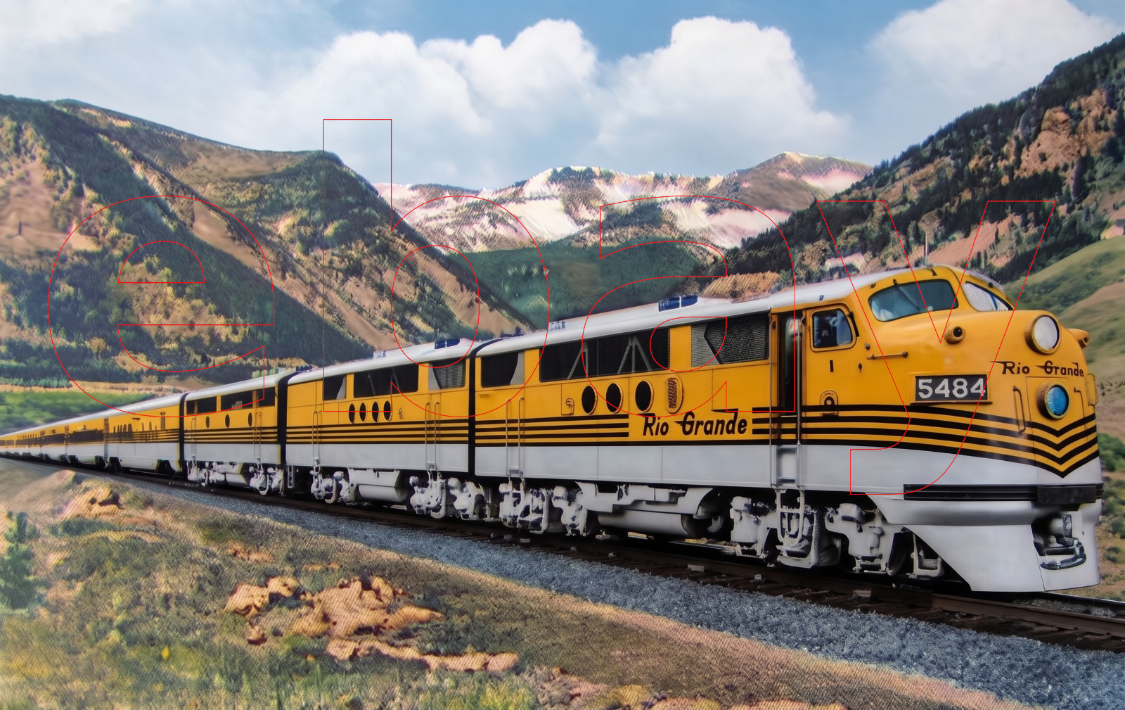 Photo Art Print of the DRGW’s Prospector passenger train in 1953