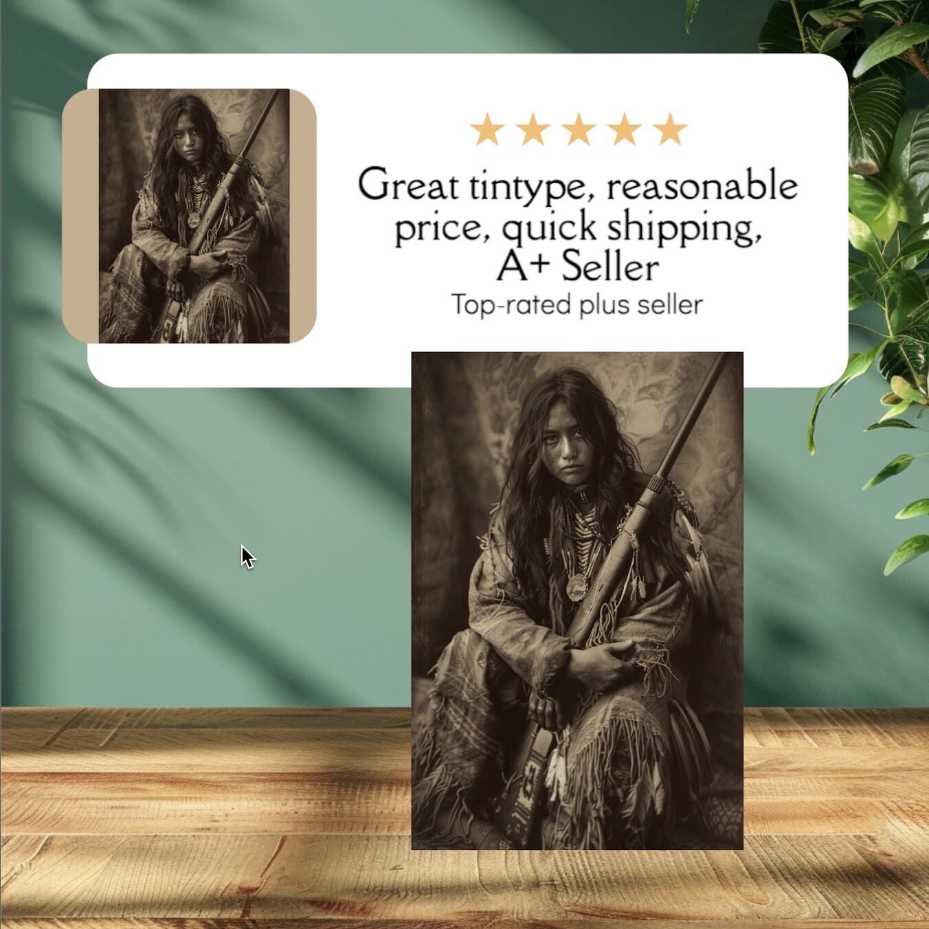 Native American Tintype Limited Edition Museum Series C00220RP