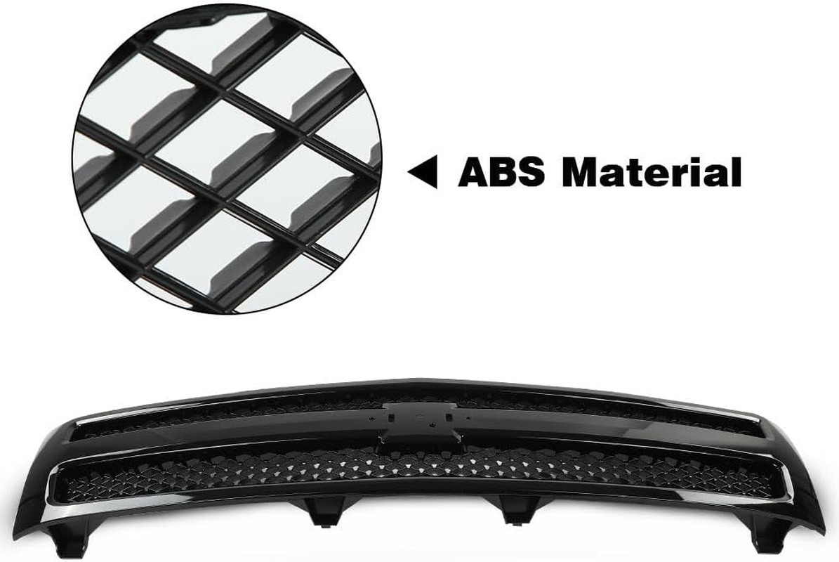 Front Bumper Mesh Grille Insert, Black