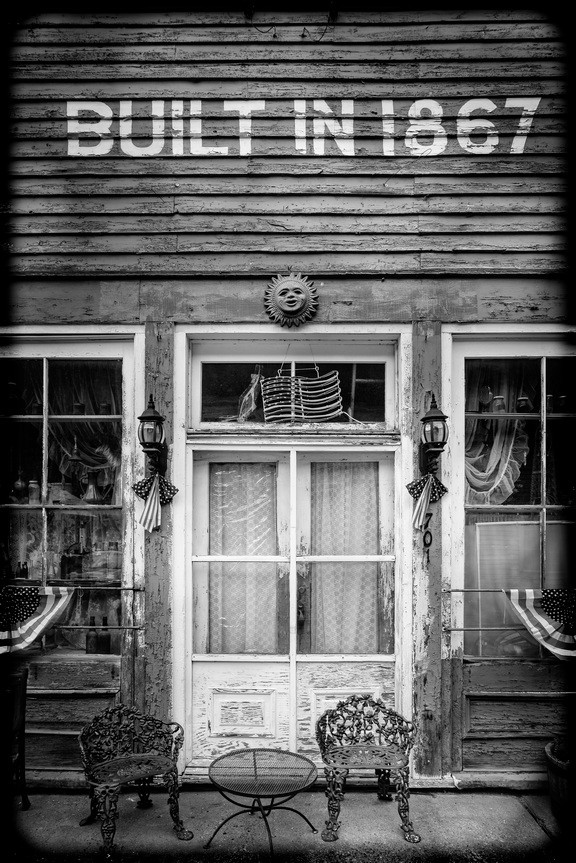 Fine Art Photography, Black & White print, 8×12, Built in 1867, Georgetown, CO