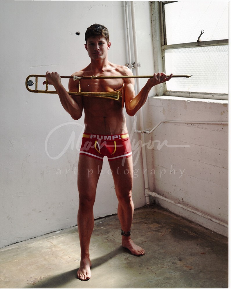 8×10 Alan Lyon Original Male Photo gay interest (16) Greg trombone