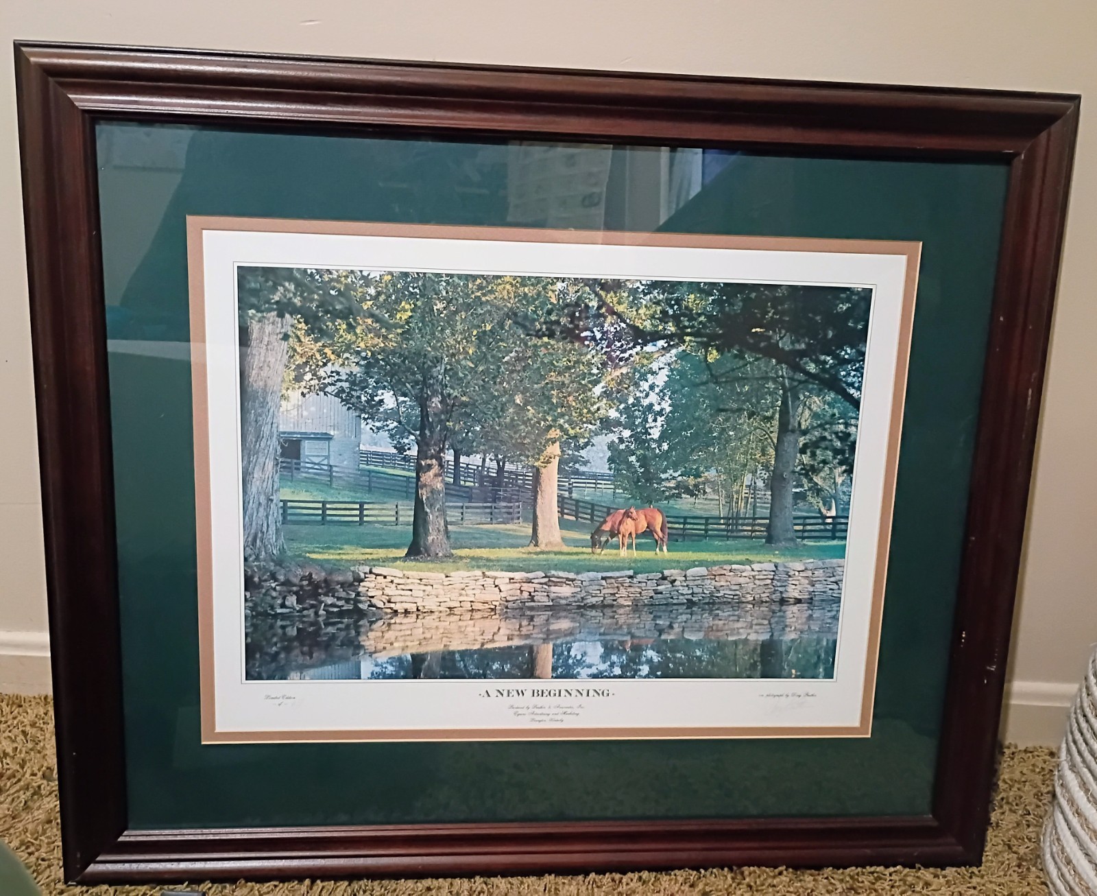 1990 Doug Prather Signed Framed Photograph * A New Beginning Limited Edition A/P