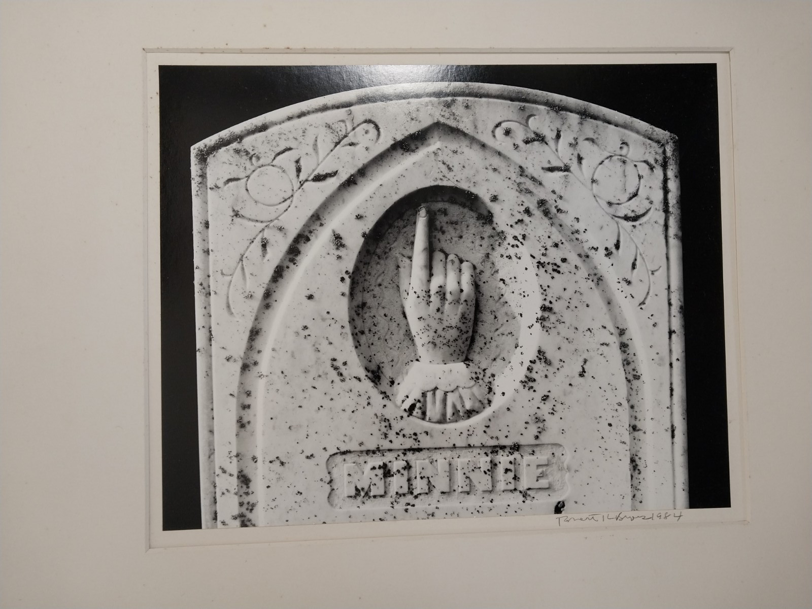 Robert K Byers (1918 – 2021) Signed 1984 Church Gravestone Tomales CA Photograph