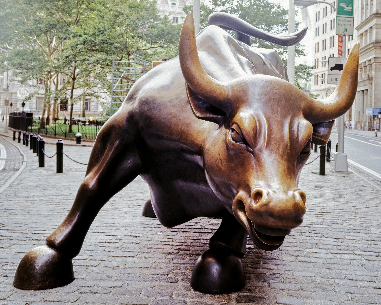 Wall Street charging bull in New York 8″x10″ Photograph Print 8×10