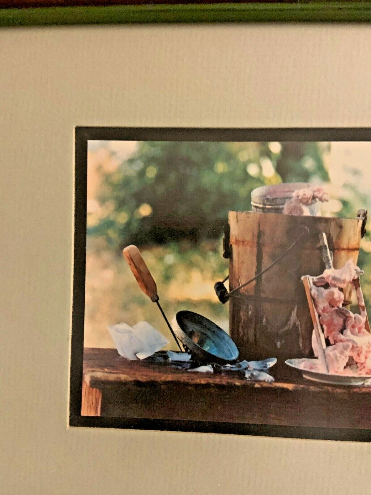 Art Gore Colorado Photographer Framed Artwork Strawberry Ice Cream Signed ‘73