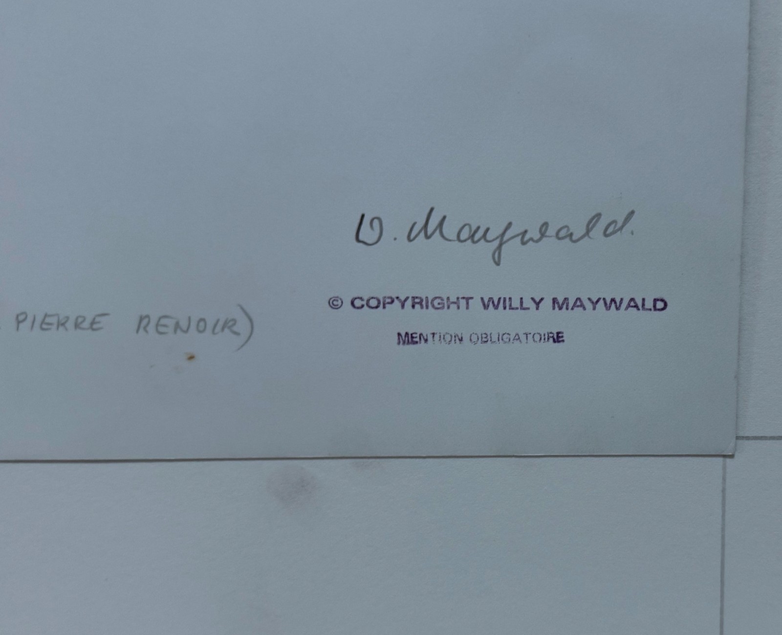 GERMAN PHOTOGRAPHER WILLY MAYWALD – SIGNED, TITLED & DATED GELATIN SILVER PRINT