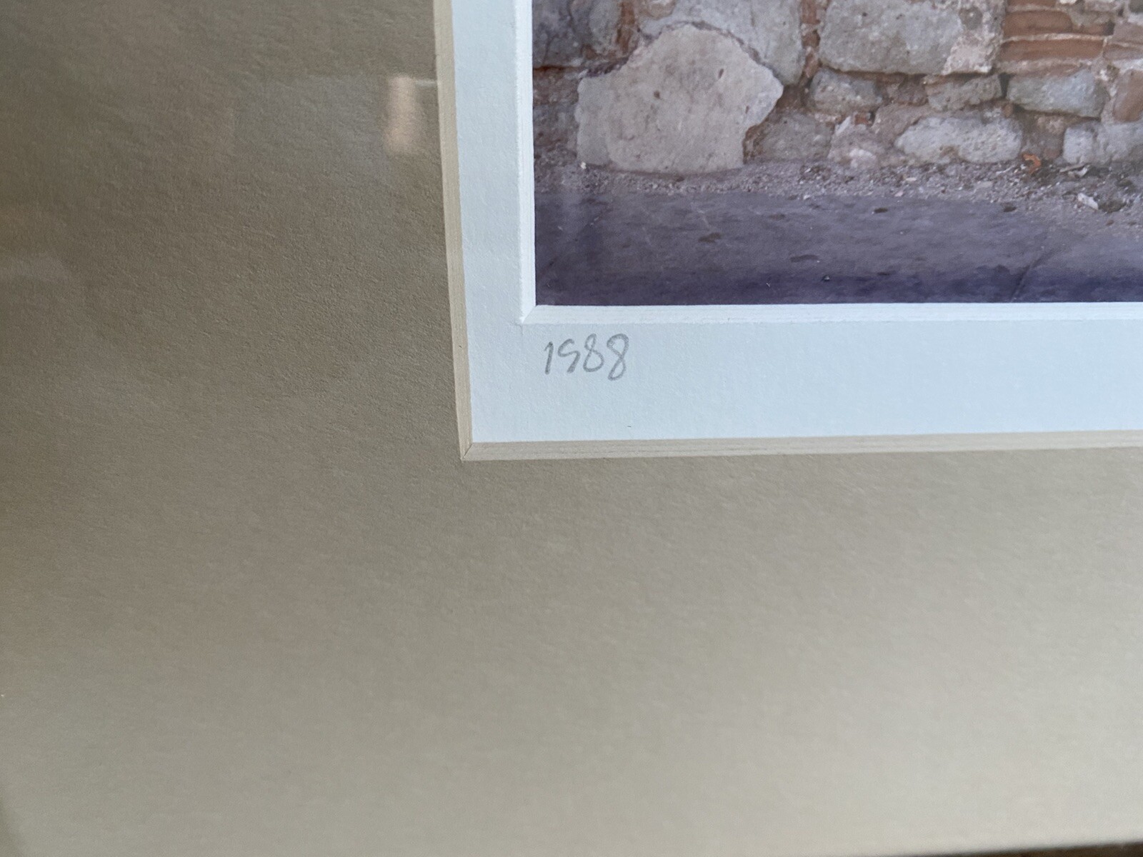 Vintage Trio of Framed Photographs, Signed and Dated RUSTIC DOORS
