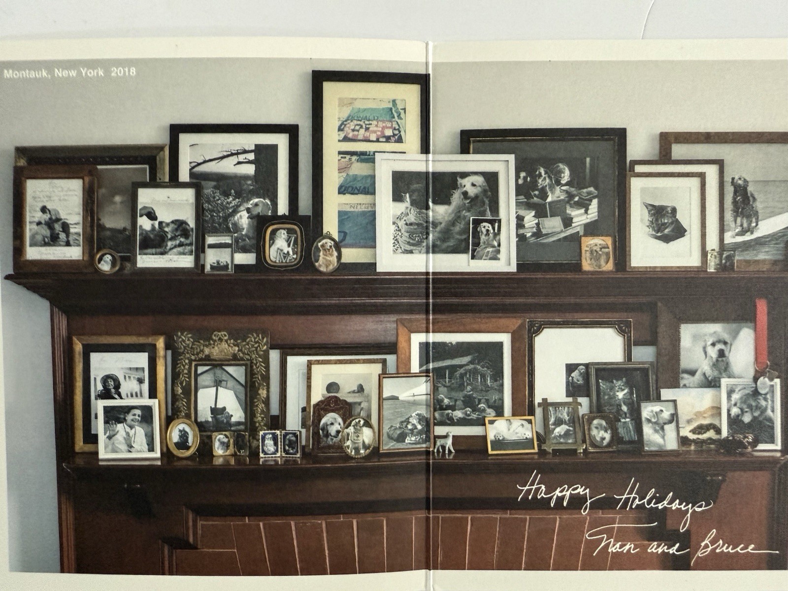 Set Bruce Weber Original SIGNED Holiday Cards 1999, 2017, 2019 Privenance Rare