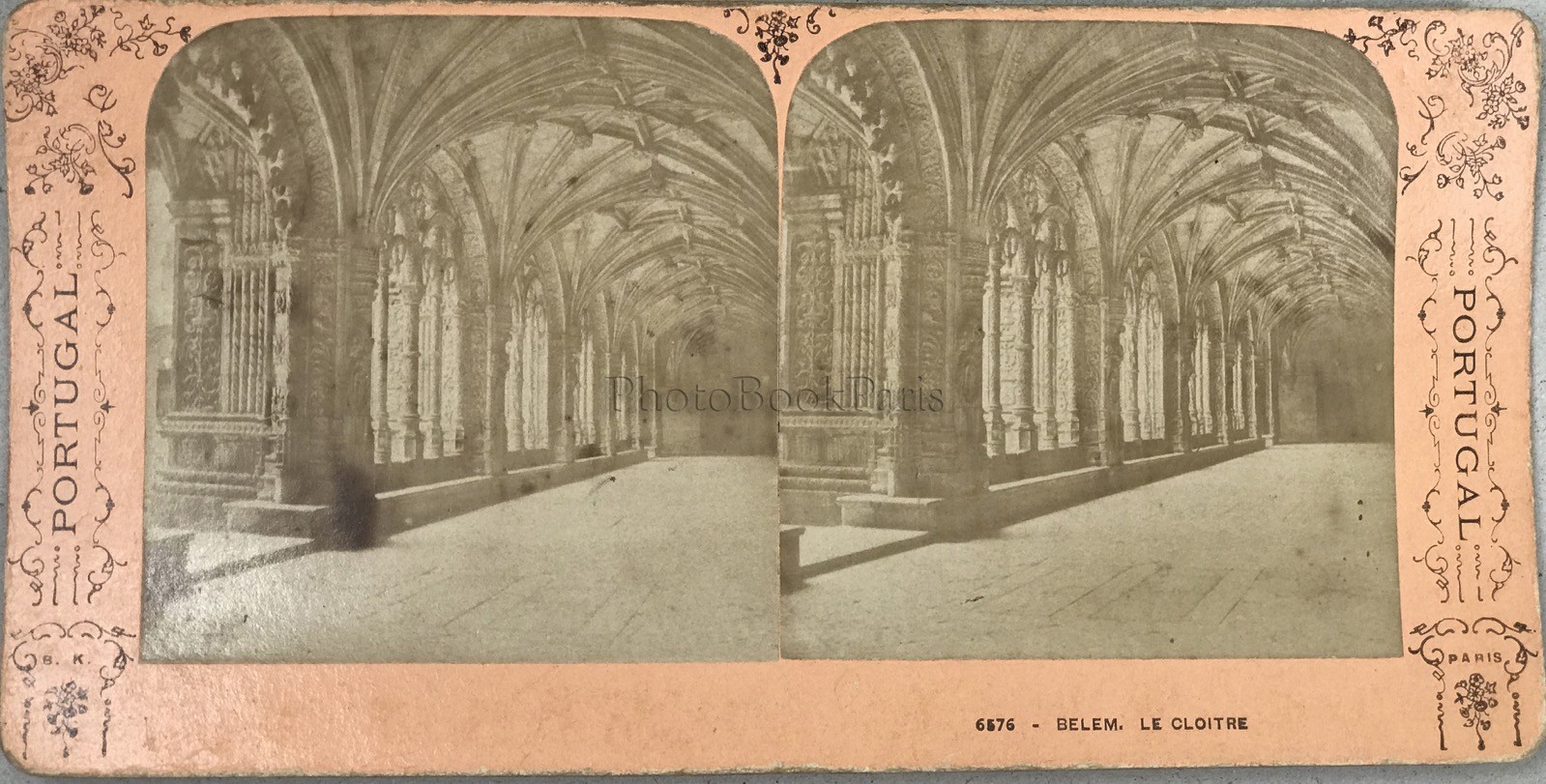 Portugal Belem The Cloister Photo BK Paris Stereo Vintage Album