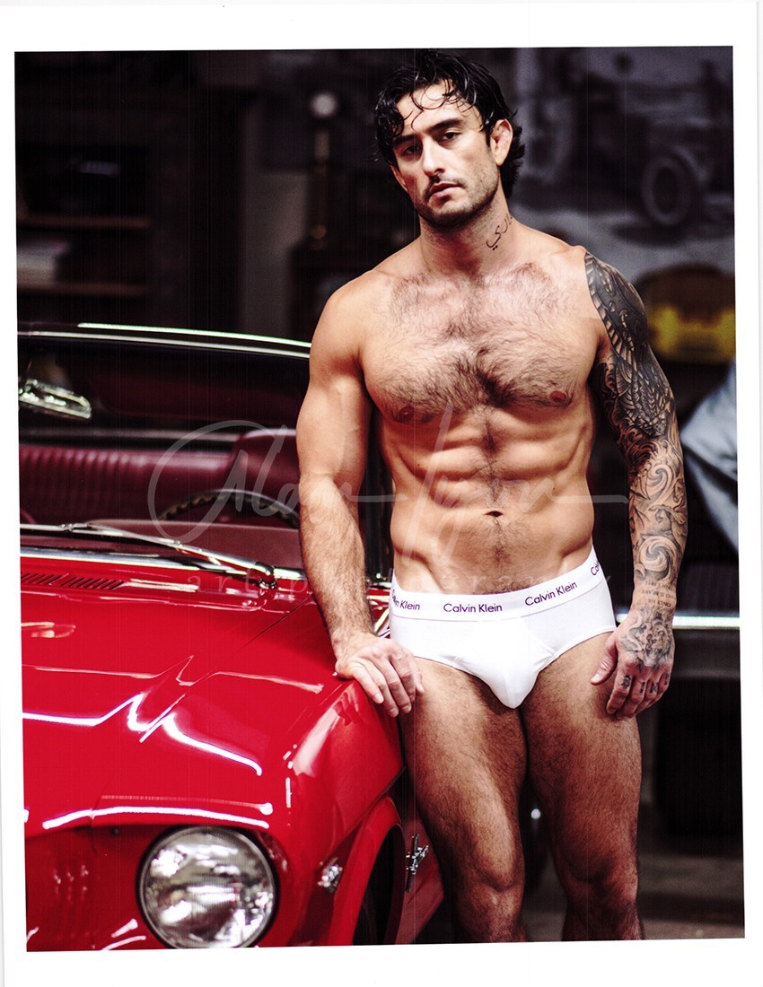 11 X 8.5 Alan Lyon Original Male Photo gay interest (9) Jaxxon red Mustang