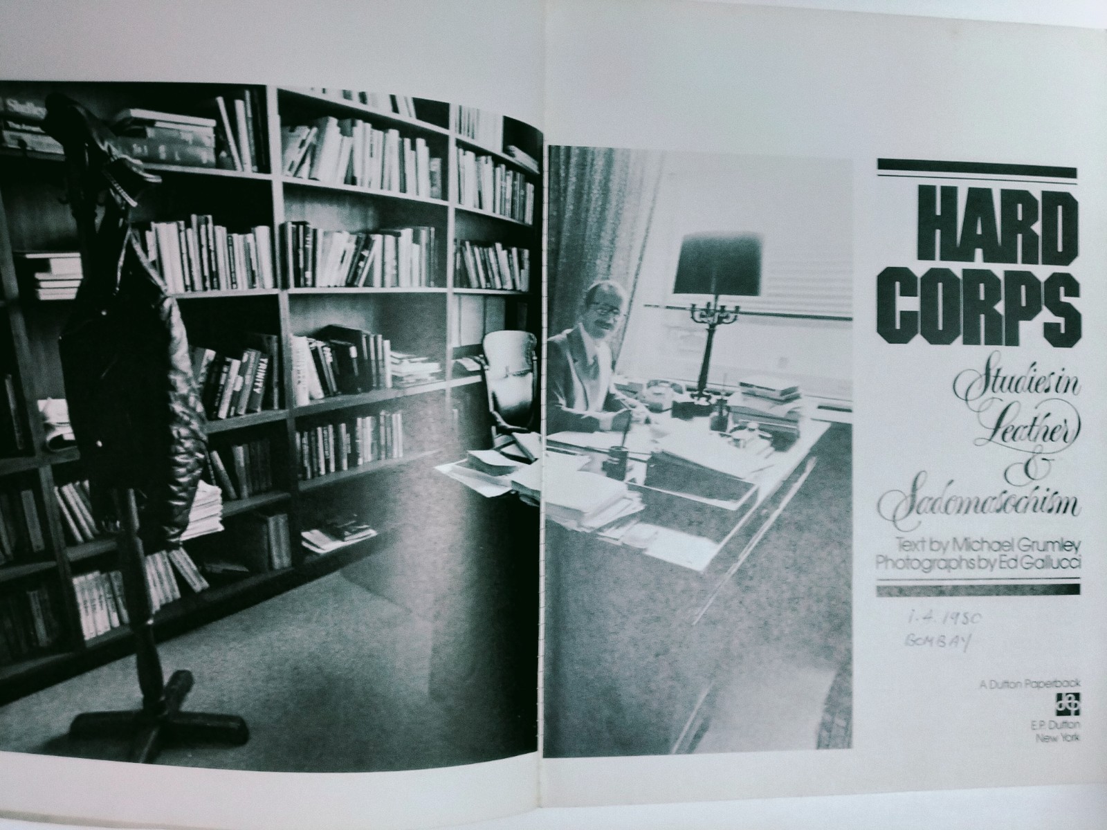 *HARD CORPS Studies in Leather & SM book 1st ed vintage 1977 Michael Grumley*